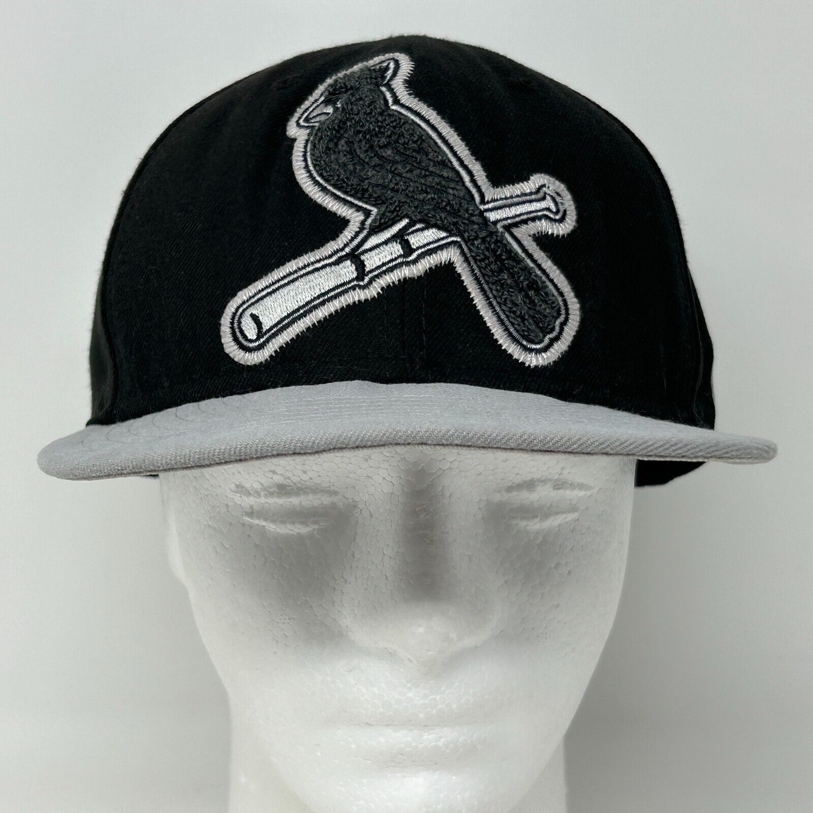 New Era St Louis Cardinals Hat Baseball Cap Black Gray Fitted 7 3/8 Size ONE SIZE - 2 Thumbnail