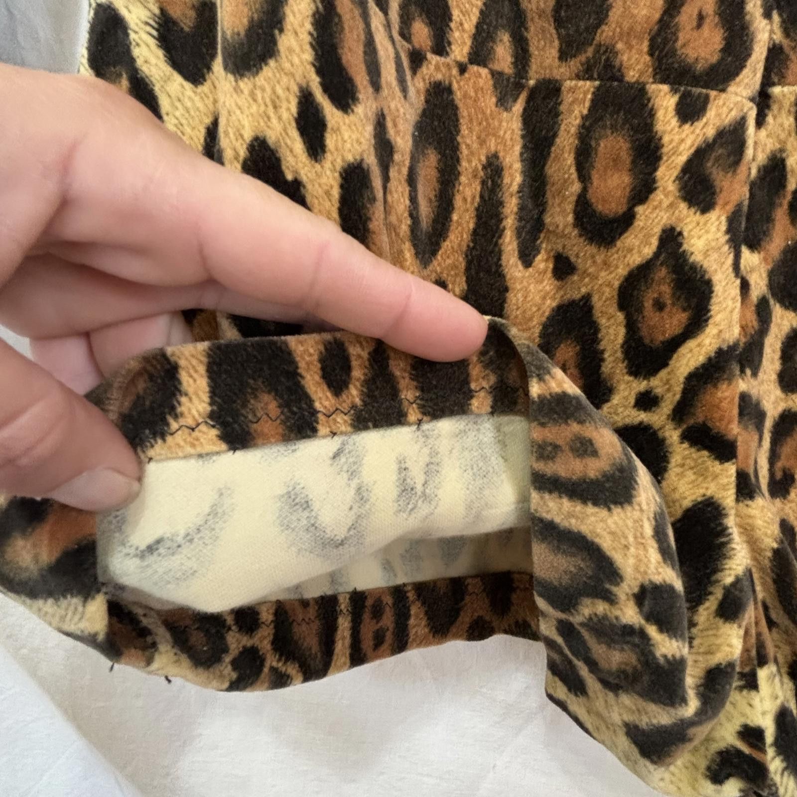 Other Vtg leopard print hot pants disco romper Size ONE SIZE - 6 Thumbnail