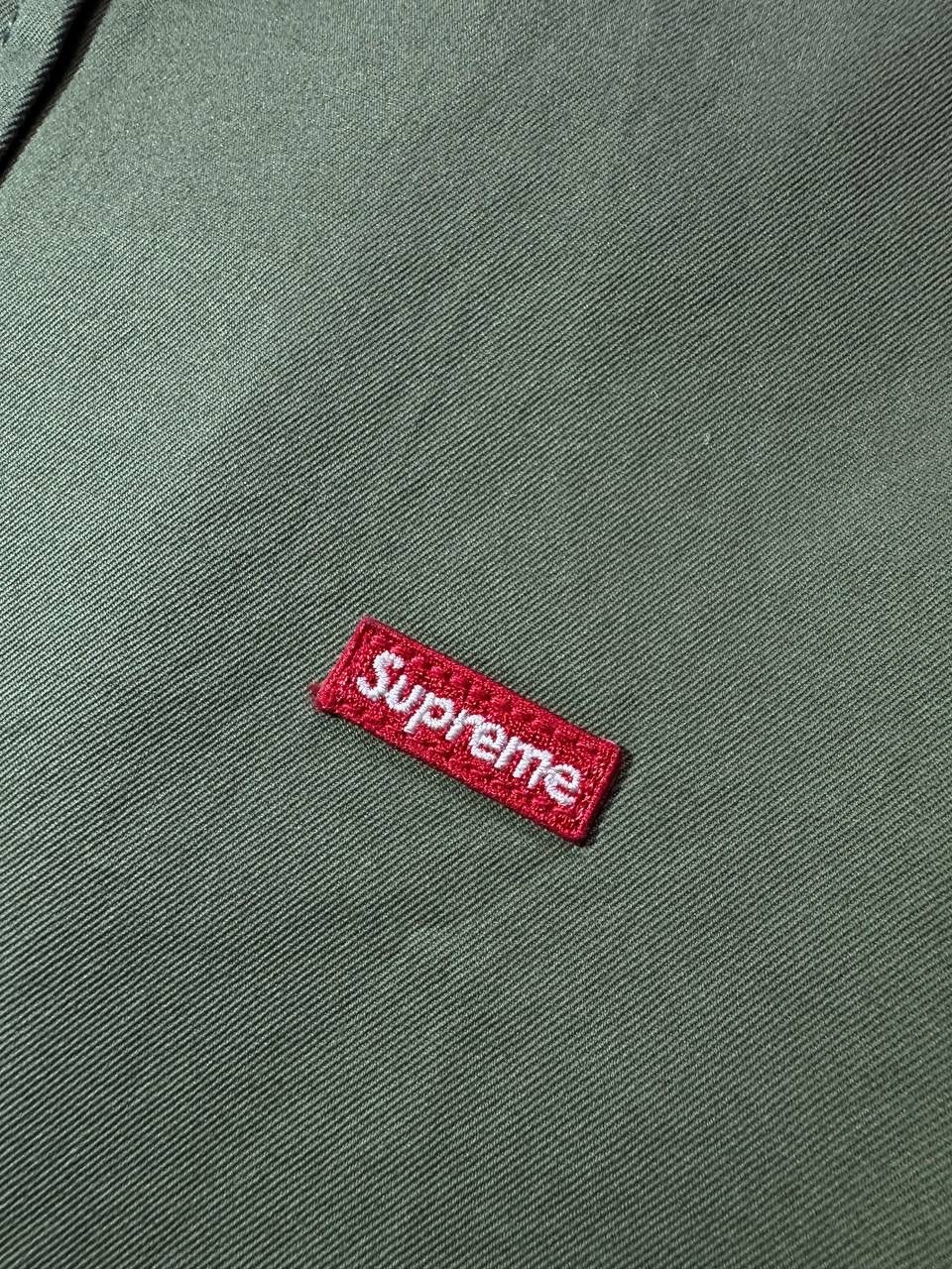 Supreme Supreme Rare Green 100% Cotton Shirt Button Up Long Sleeves Size US L / EU 52-54 / 3 - 4 Thumbnail