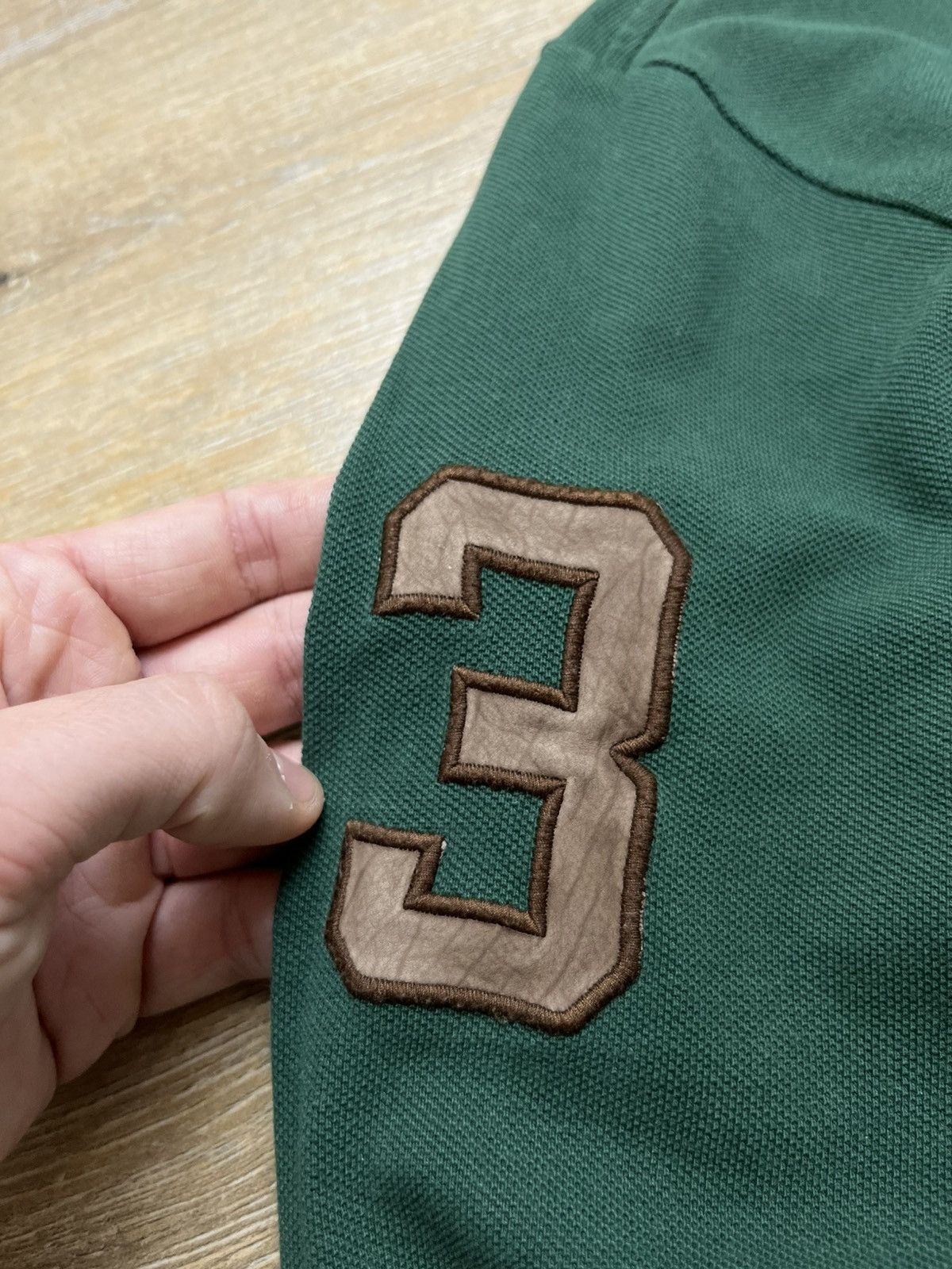 Polo Ralph Lauren 90S RALPH LAUREN RUGBY JERSEY WITH LEATHER INSERTS #3 Size US L / EU 52-54 / 3 - 7 Thumbnail