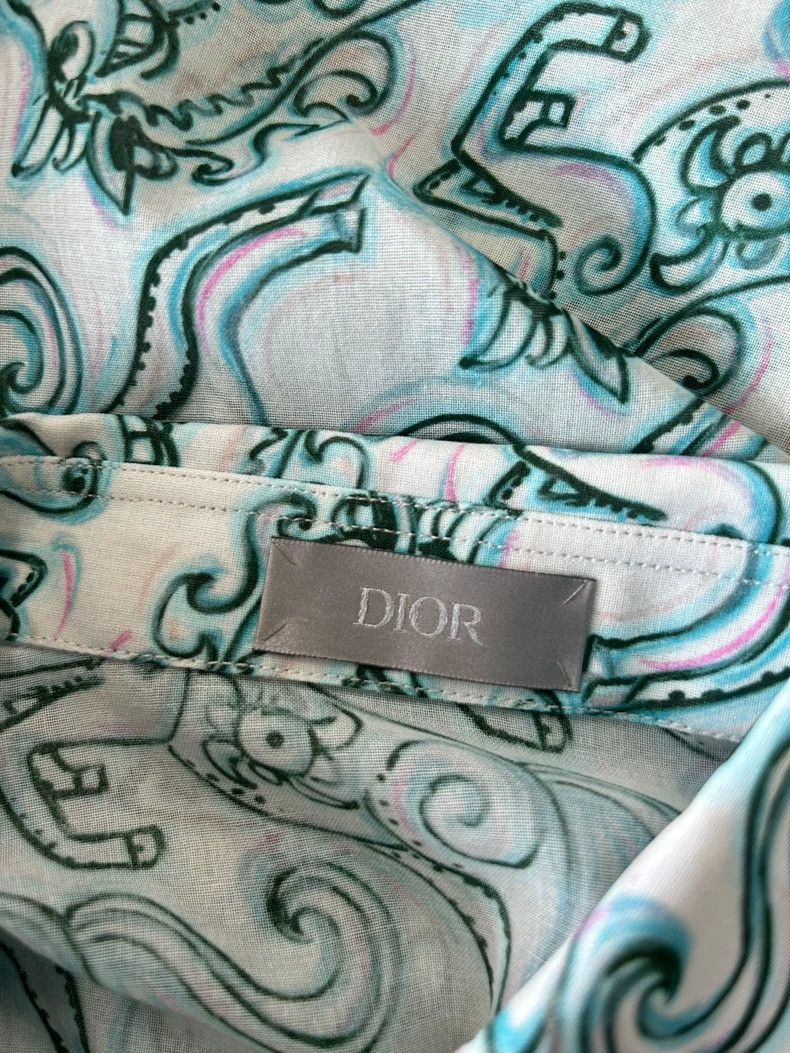 Dior Dior Size37 Co-branded cotton yarn green pony print short-s Size US XXS / EU 40 - 5 Thumbnail