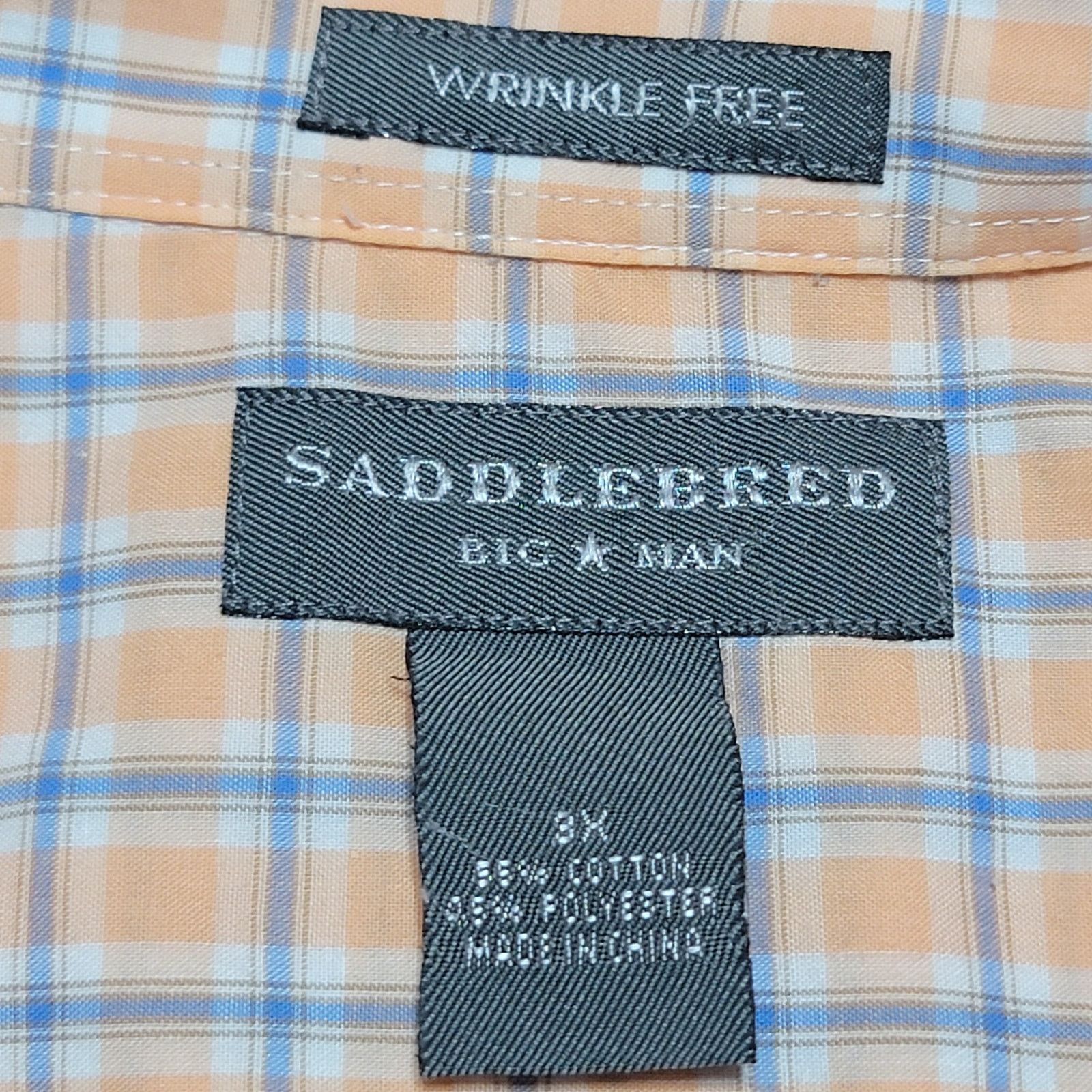 Saddlebred Saddlebred Big Man Wrinkle Free Shirt w/ Front Pocket - 3X Size US XXL / EU 58 / 5 - 5 Thumbnail