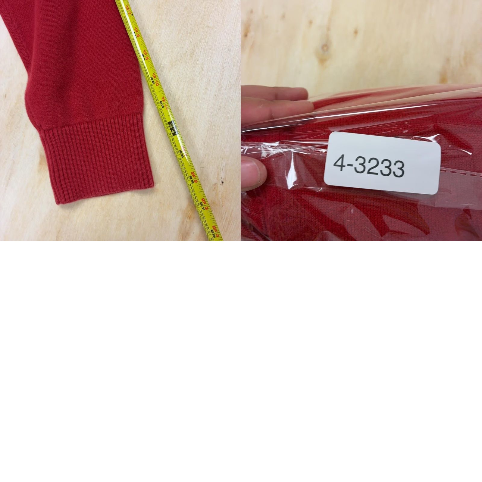 Tommy Hilfiger Tommy Hilfiger Sweater Mens Large Red 1/4 Zip Mock Neck Cotton Knit Pullover Size US L / EU 52-54 / 3 - 8 Thumbnail