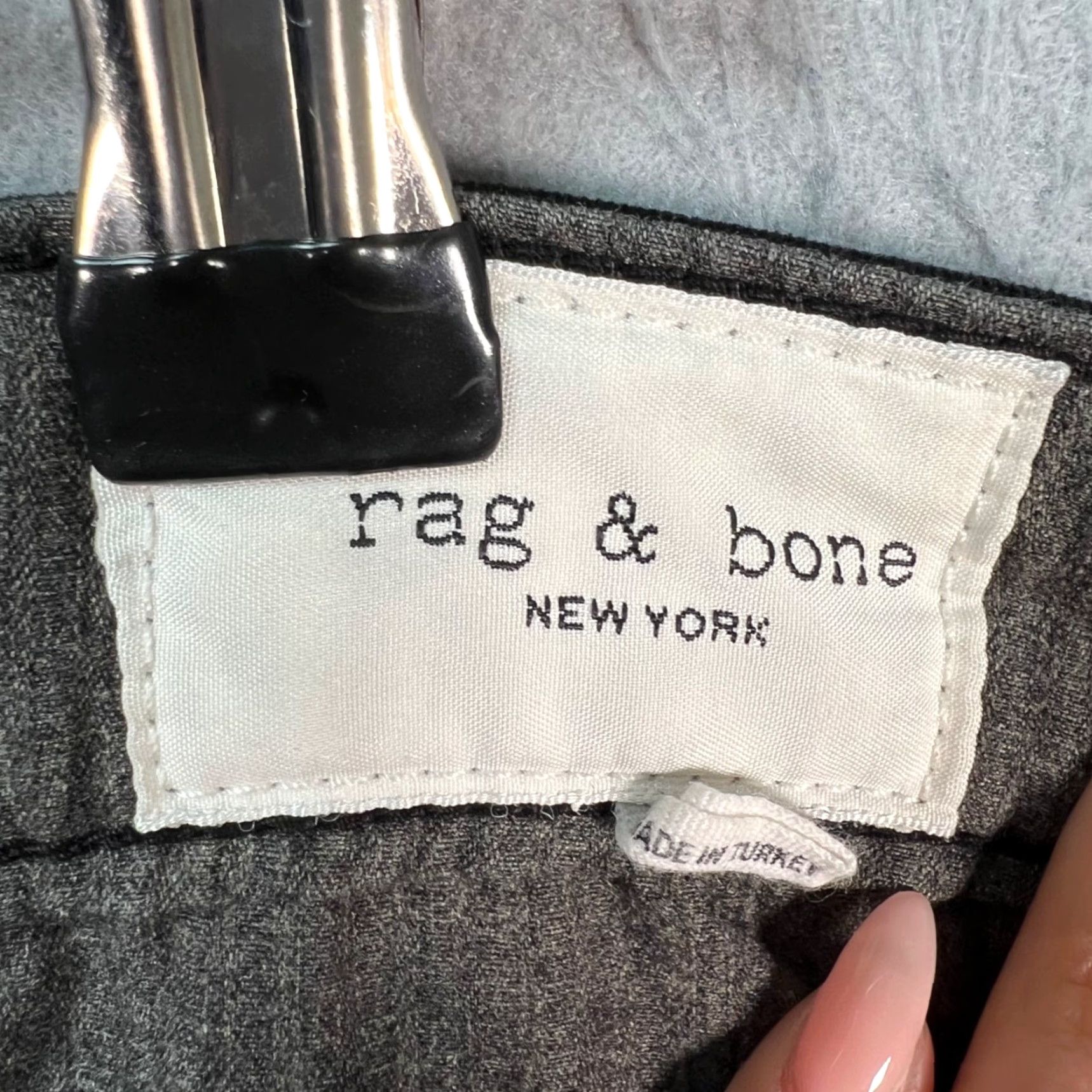Rag & Bone Rag & Bone Slim Fit Chino Pants - Black Cotton Blend, 34 Mens, Flat Front, Tapered, Casual, Regular Size, 30 Inseam, 7/10 Condition, Vintage: No Size US 34 / EU 50 - 3 Thumbnail