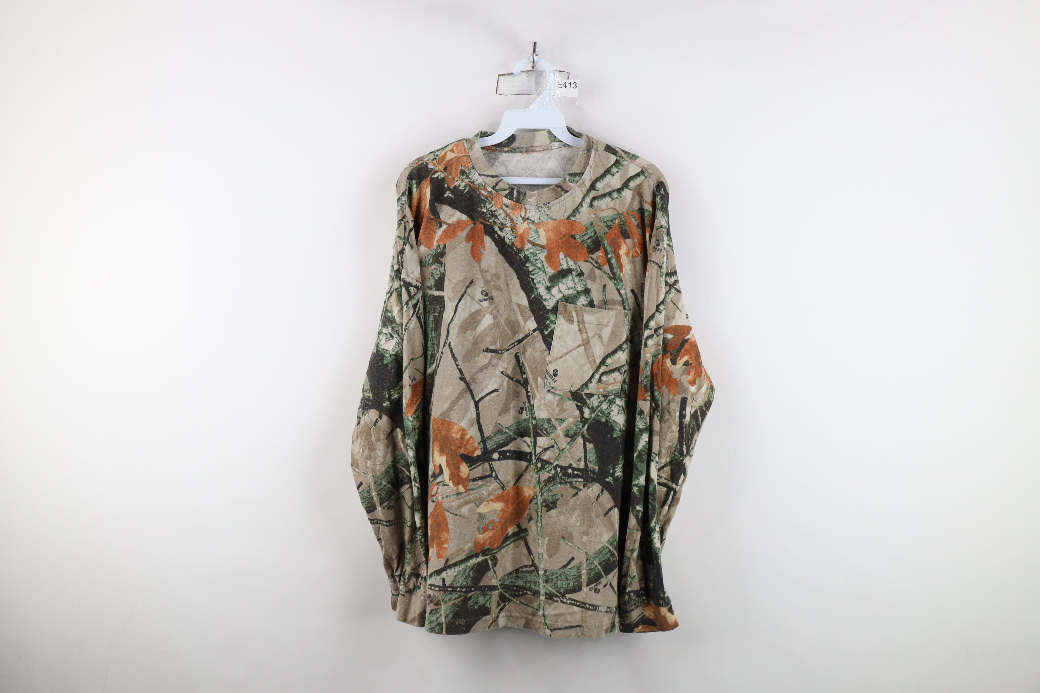 Vintage Vintage 90s Y2K Streetwear Camouflage Long Sleeve T-Shirt Size US XXL / EU 58 / 5 - 1 Thumbnail