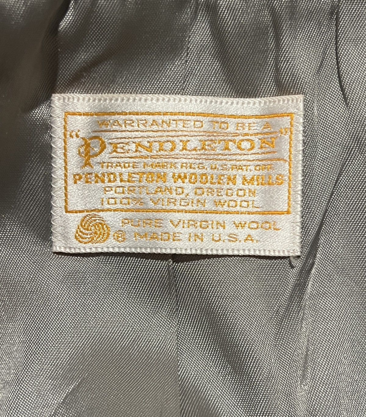 Pendleton Light Grey Vintage Pendleton Fitted Wool Blazer (60s–70s) Size XL / US 12-14 / IT 48-50 - 5 Thumbnail
