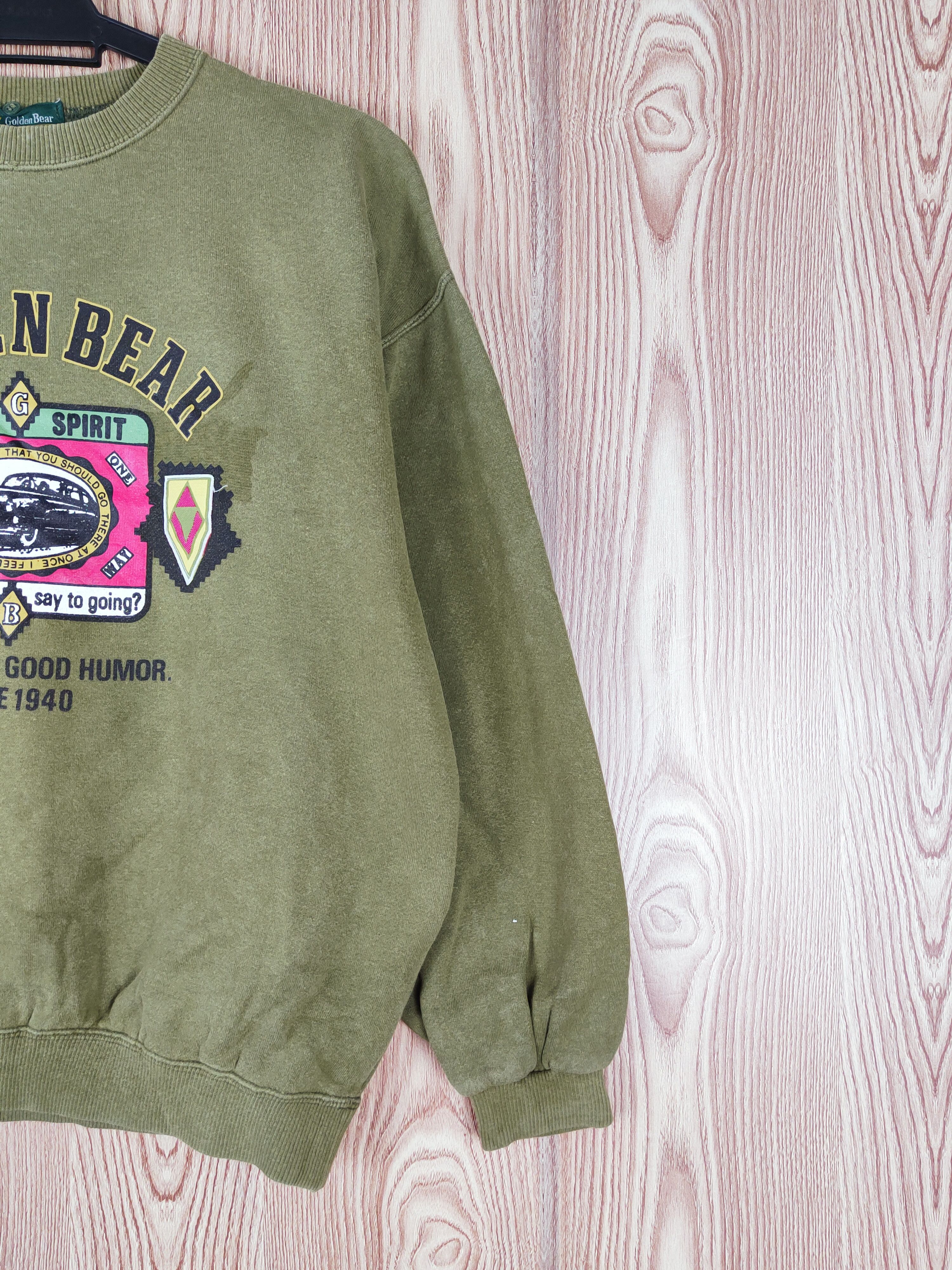Golden Bear × Vintage Golden Bear Olive Vintage Sweatshirts Size M / US 6-8 / IT 42-44 - 6 Thumbnail