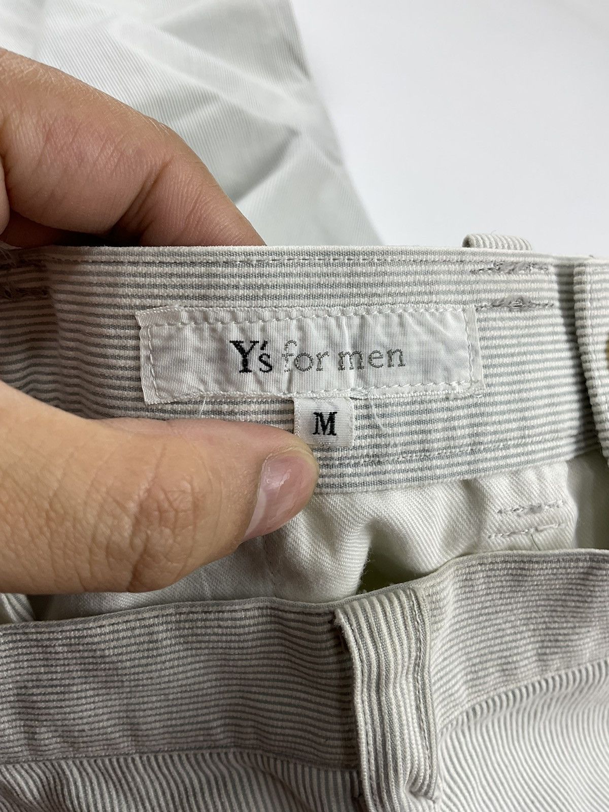 Yohji Yamamoto Ys for Men - Yohji Yamamoto S/S'95 Pinstripe Wide Pants Size US 30 / EU 46 - 9 Thumbnail
