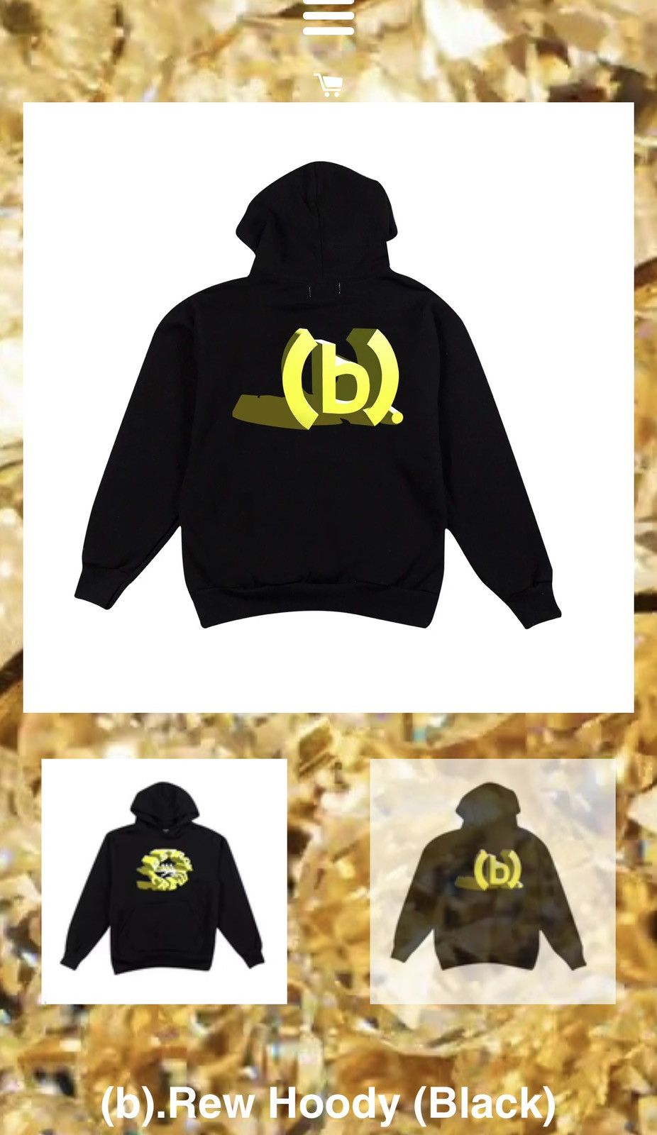 (B).Stroy (B).Rew Hoodie (Black) Size US M / EU 48-50 / 2 - 2 Thumbnail