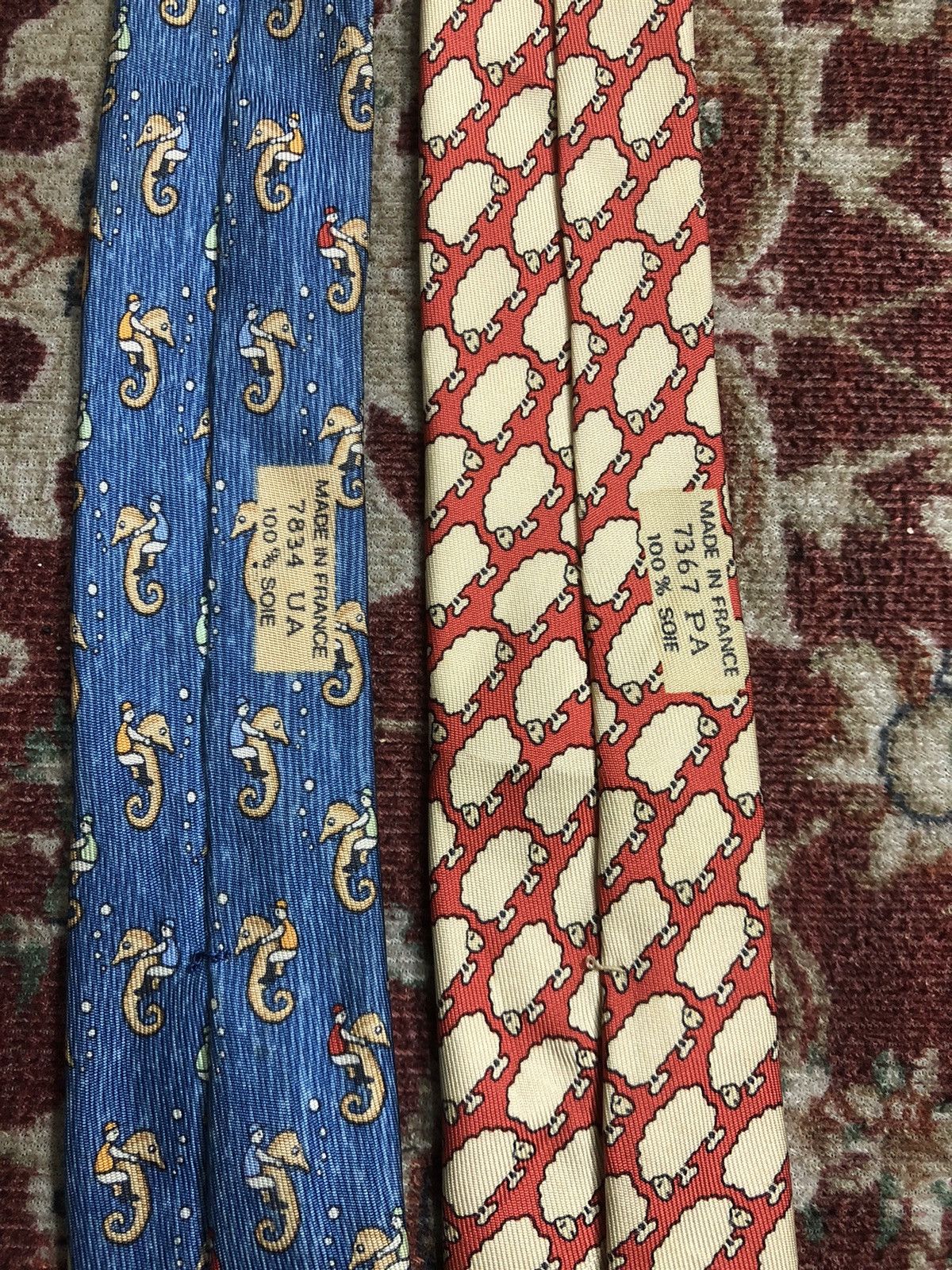 Hermes Hermes Designer necktie 100% silk multicolor pattern rare Size ONE SIZE - 5 Thumbnail