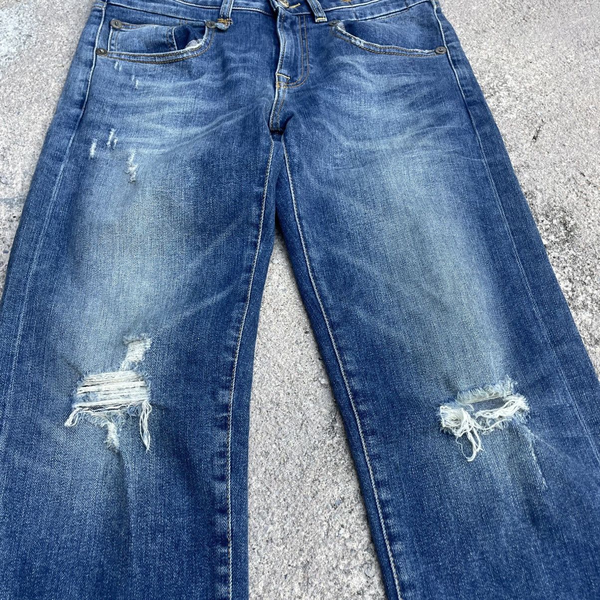 R13 Authentic R13 Boy Straight Size 26 Baylis W Rips Denim Jeans Size 26" / US 2 / IT 38 - 4 Thumbnail
