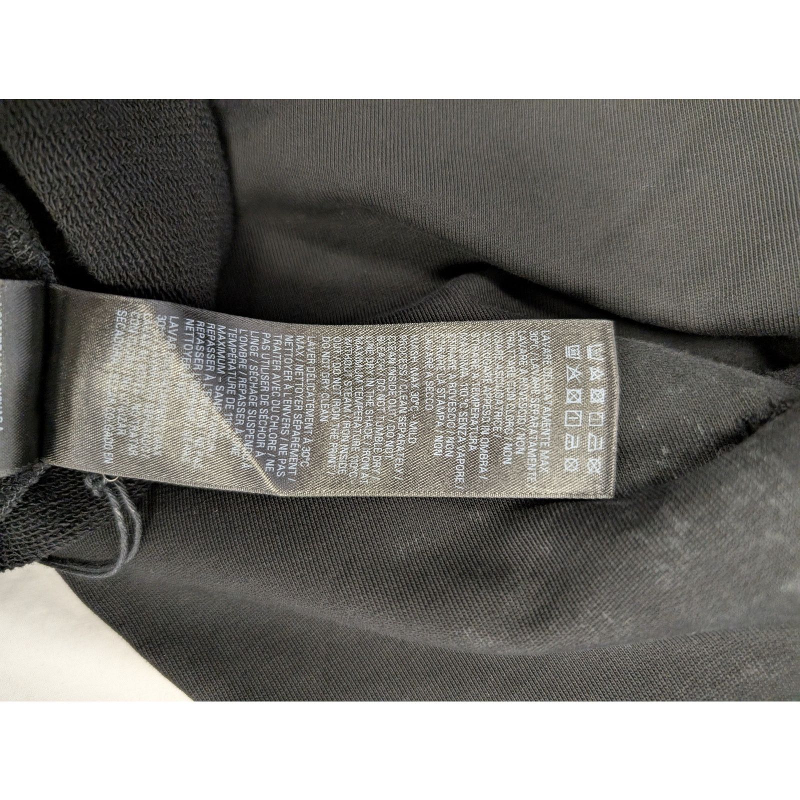 Balenciaga o1rshd1 No Pocket Large Fit Hoodie in Washed Black Size US L / EU 52-54 / 3 - 13 Thumbnail