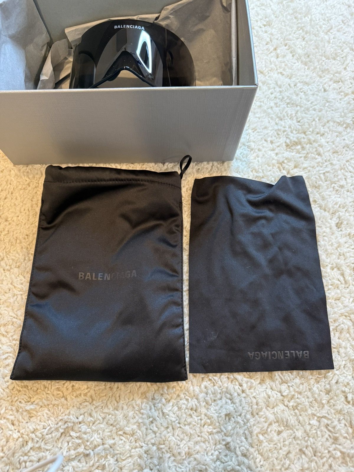 Balenciaga Fall23 Rectangle Mask Sunglasses