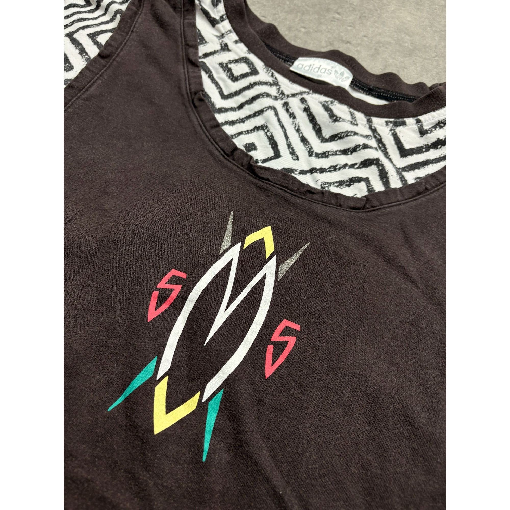 Adidas Rare Vintage 90s Adidas Graphic Tank Top Men's XL Black Trib Size US XL / EU 56 / 4 - 3 Thumbnail