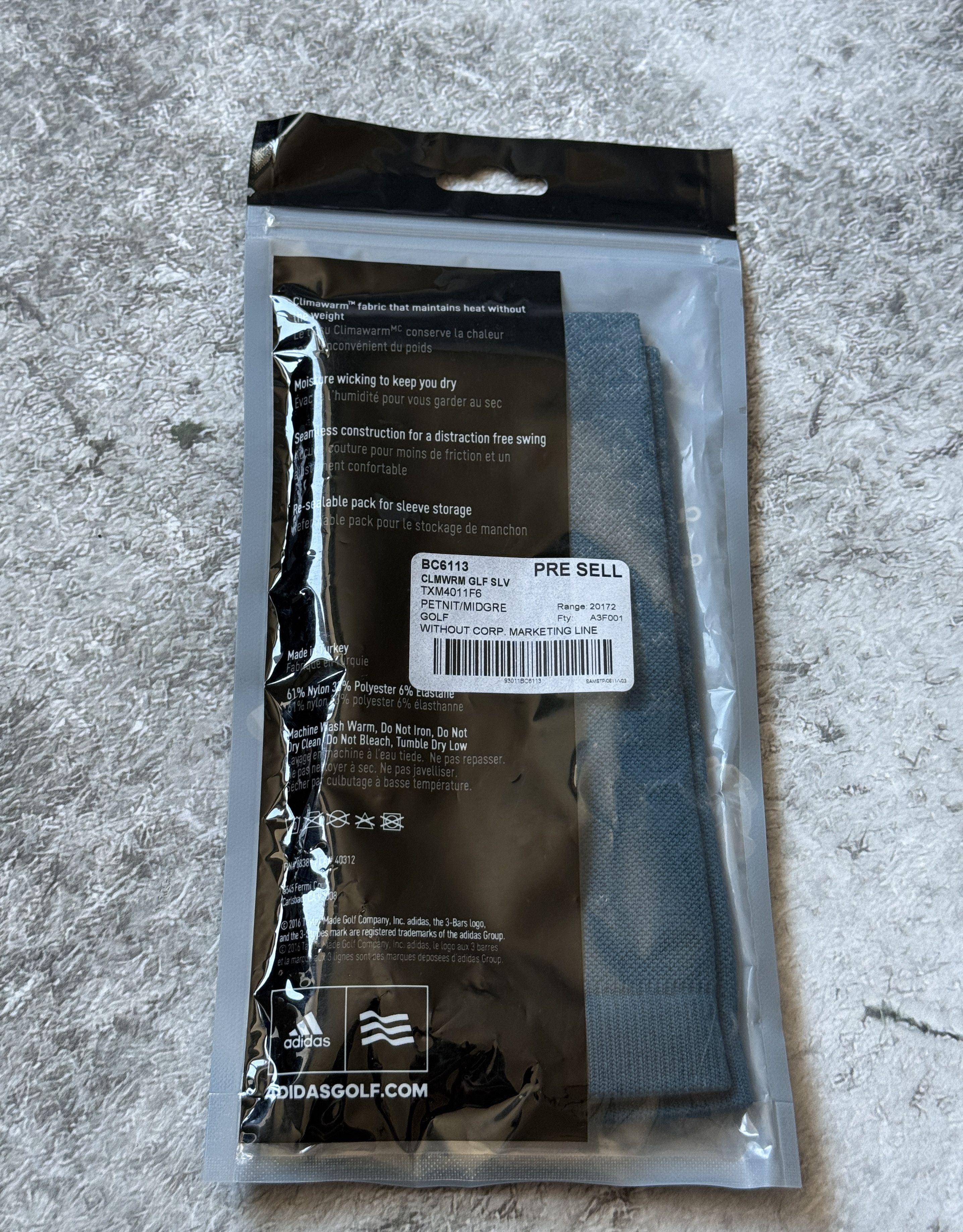 Adidas ADIDAS CLIMAWARM SEAMLESS GOLF SLEEVE BC6113 SIZE S\M Size ONE SIZE - 5 Thumbnail