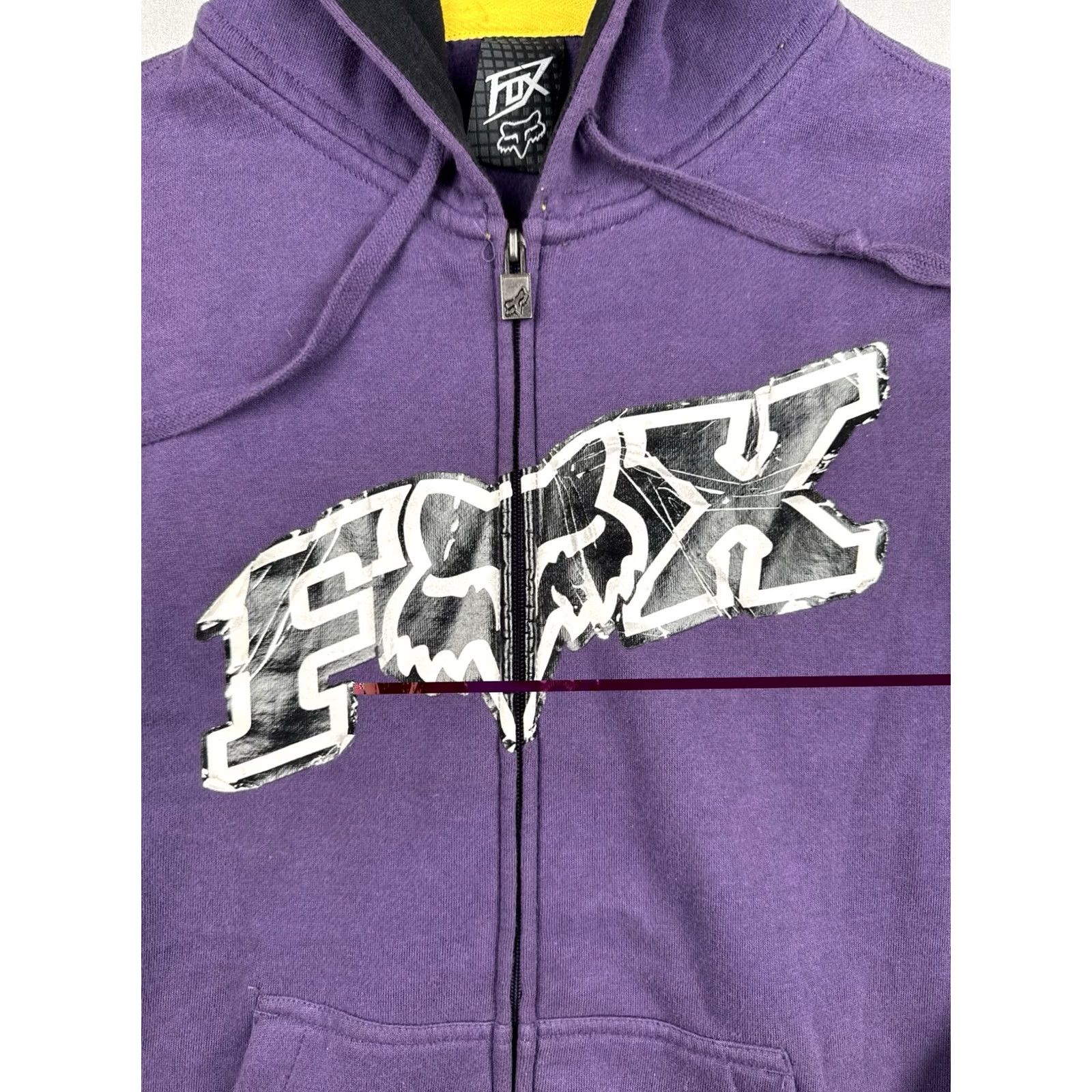 Fox Racing Fox Racing Hoodie Purple Big Logo Spell-Out Y2K Zip Size US S / EU 44-46 / 1 - 5 Thumbnail