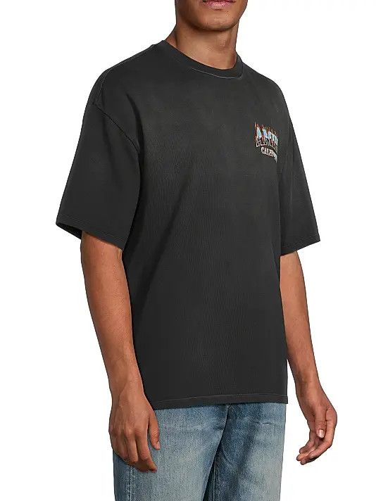 Amiri os11x1225 Sunny Place Oversized T-Shirt in Black Size US L / EU 52-54 / 3 - 4 Thumbnail