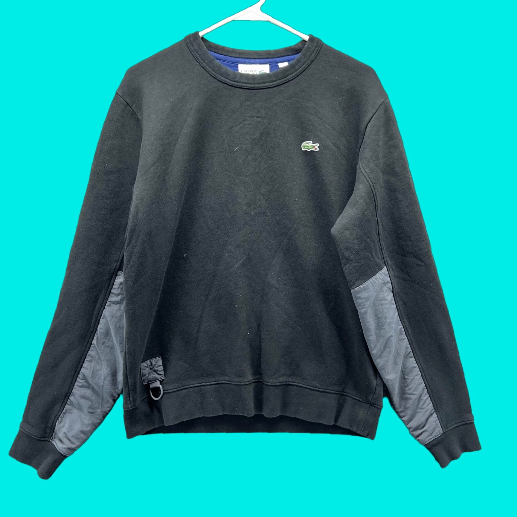 Lacoste Lacoste Sport Sweatshirt Mens M Black Crewneck Fleece Pullover Logo SH9510 Size US M / EU 48-50 / 2 - 1 Thumbnail