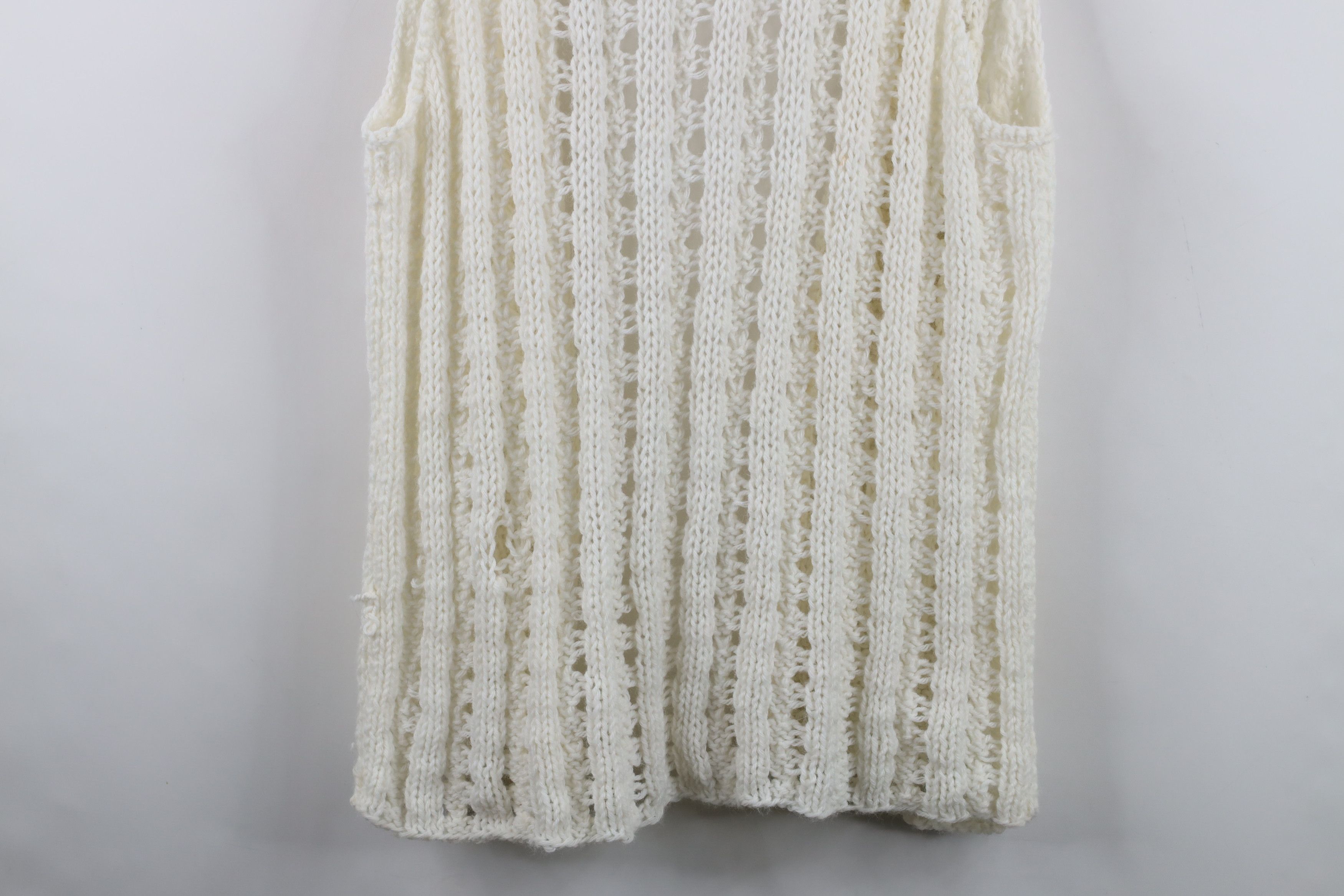 Vintage Vintage 60s 70s Streetwear Knit Open Front Sweater Vest Size L / US 10 / IT 46 - 12 Thumbnail