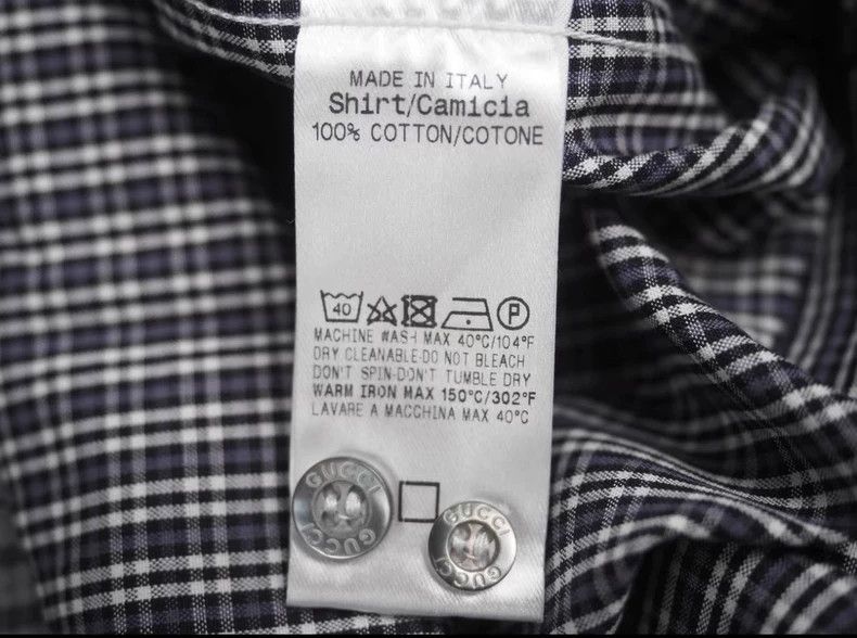 Gucci GUCCI Dark blue little plaid old money shirt Size US XXS / EU 40 - 7 Thumbnail