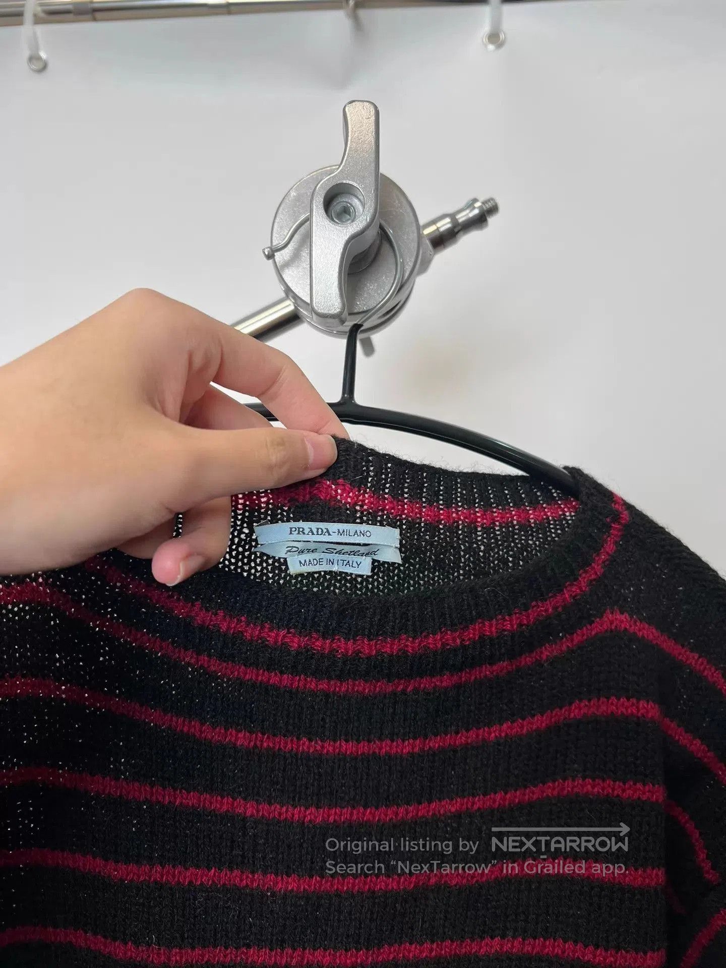 Prada Multi Color Rabbit Print Long Sleeve Sweater. Size US M / EU 48-50 / 2 - 3 Thumbnail