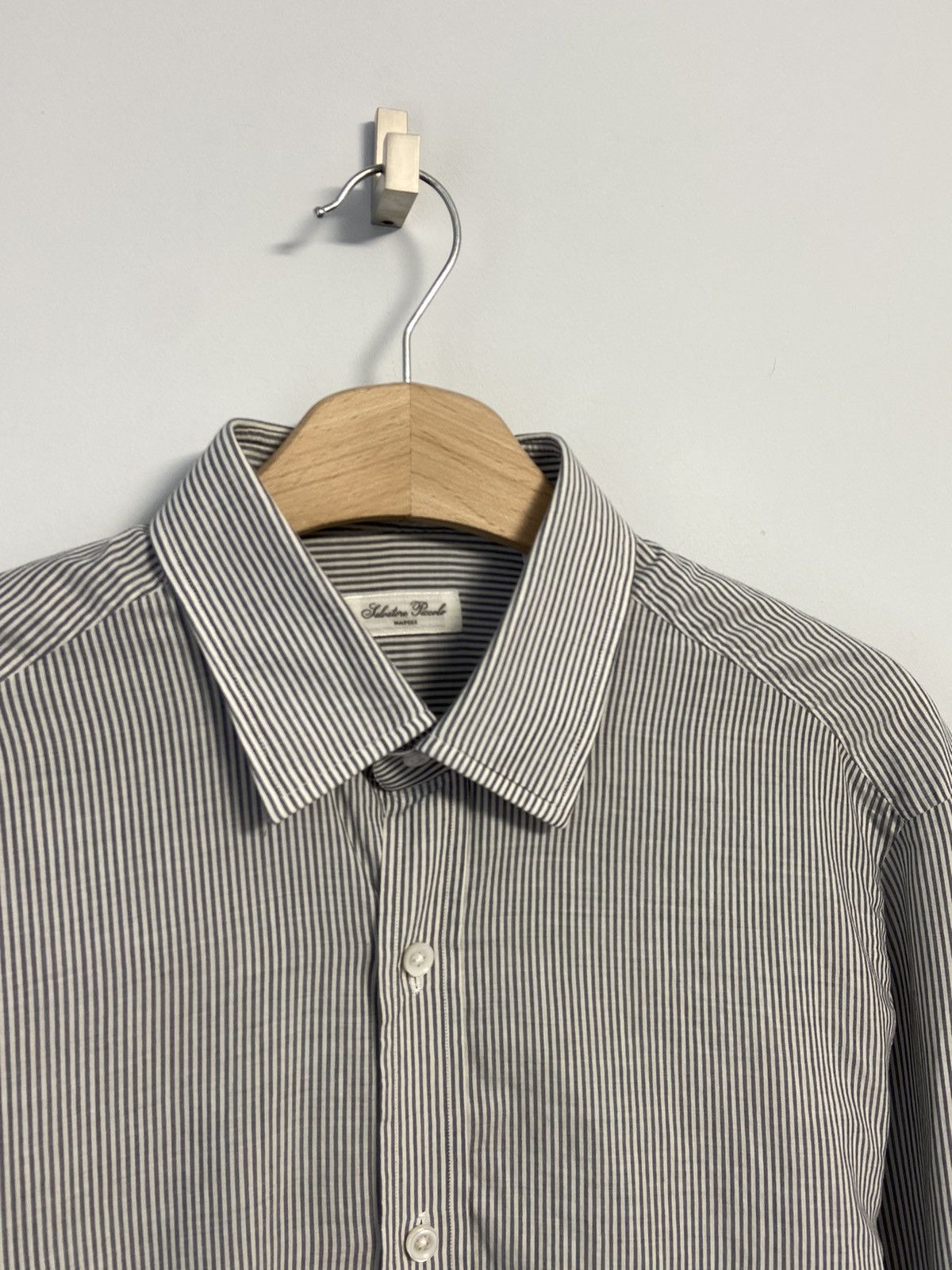 Salvatore Piccolo Salvatore Piccolo Shirt Button Up Long Sleeve Napoli Size US XL / EU 56 / 4 - 4 Thumbnail