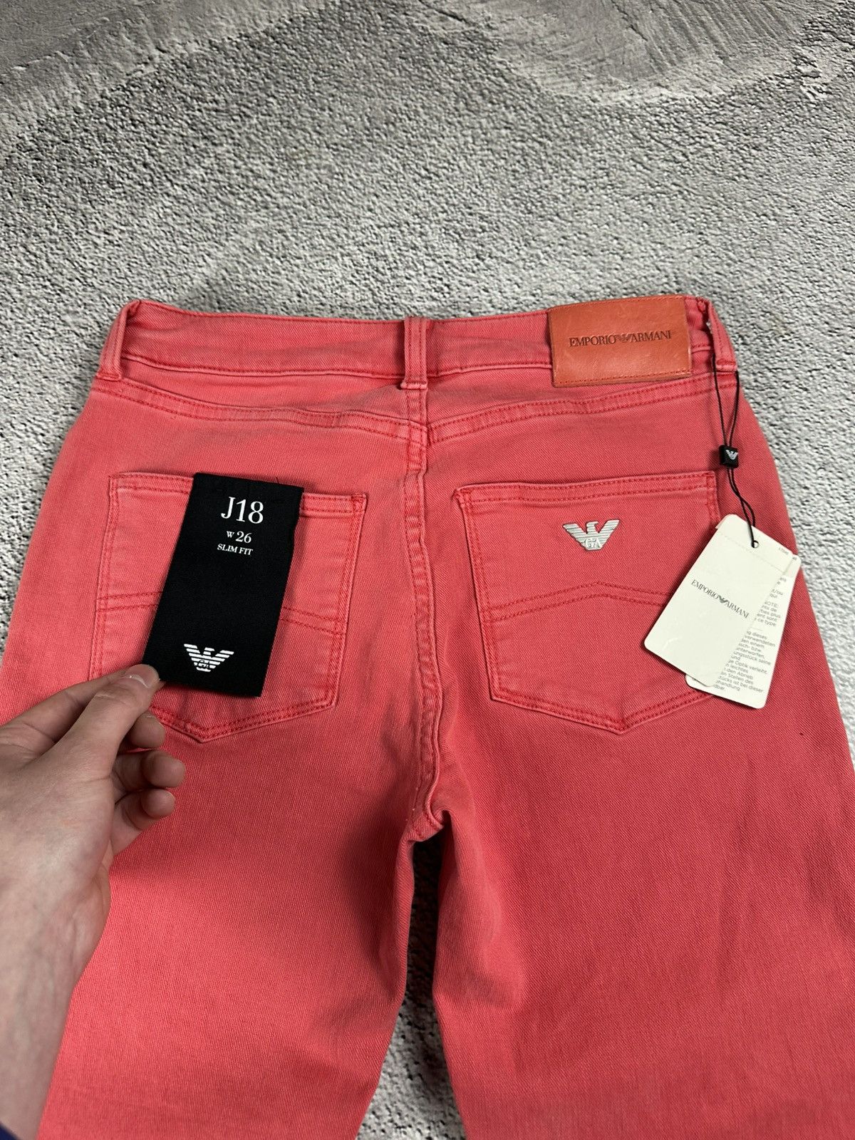 Emporio Armani Emporio Armani Jean J18 Slim Fit New Old Money Style Size 26" / US 2 / IT 38 - 5 Thumbnail