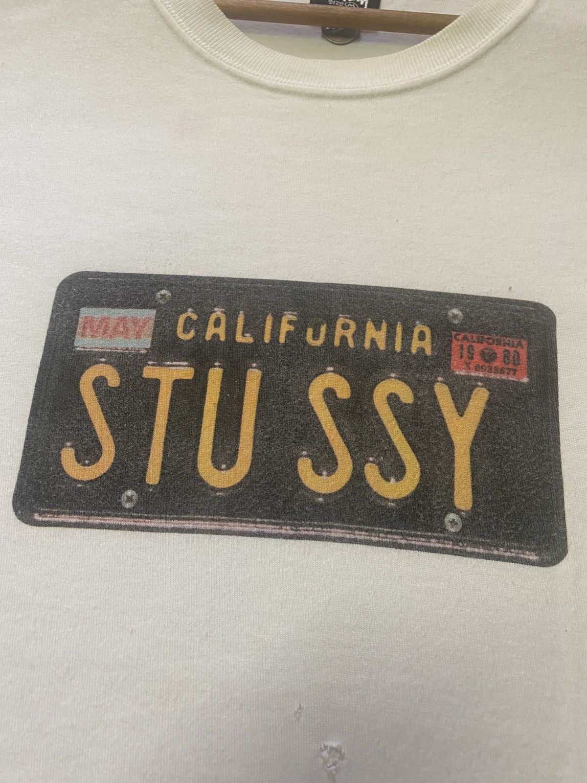 Stussy × Vintage ‼️RARE‼️STUSSY LICENSE PLATE VINTAGE SHIRT TEE🔥 Size US M / EU 48-50 / 2 - 6 Thumbnail