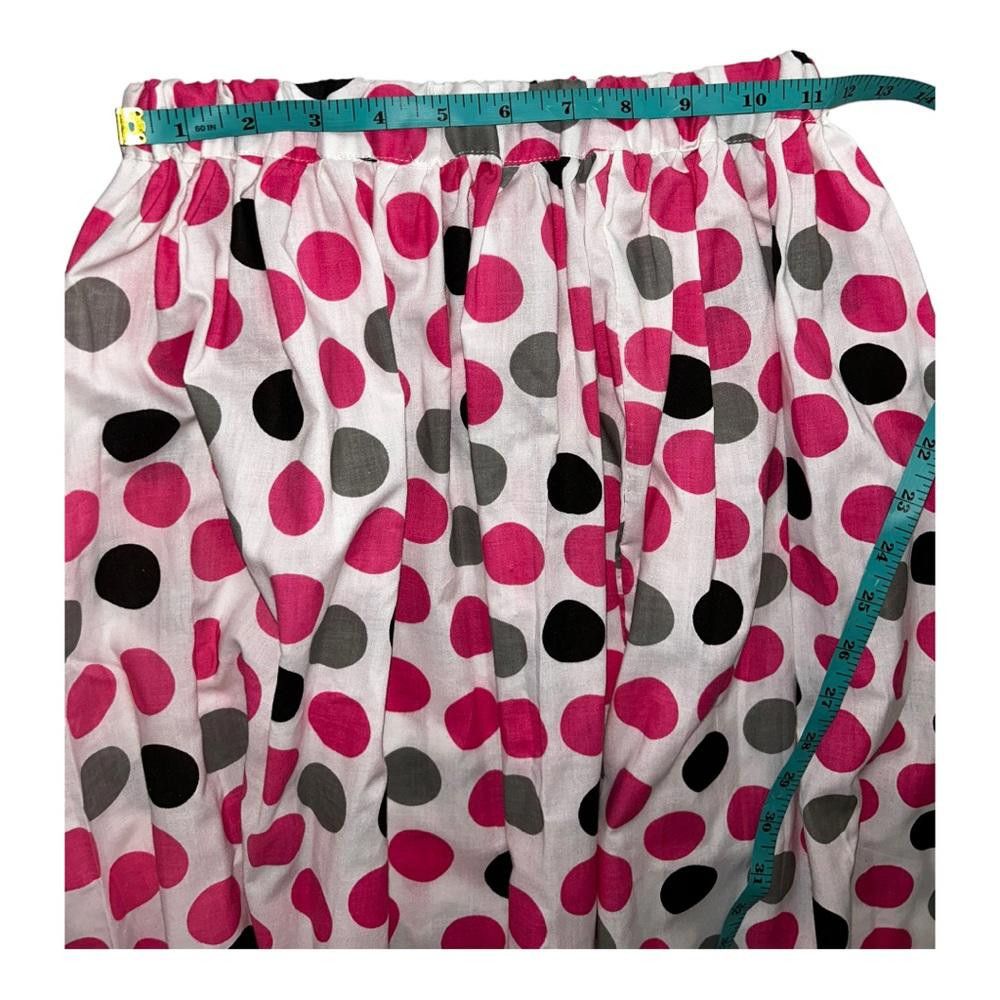 Designer Polka Dot Knee Length A Line Skirt Size Small Size 28" / US 6 / IT 42 - 3 Thumbnail