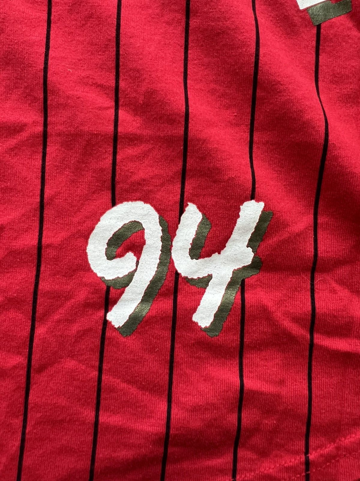 Supreme Supreme Love Hate Red Baseball Jersey size L Button up 2019 Size US L / EU 52-54 / 3 - 4 Thumbnail