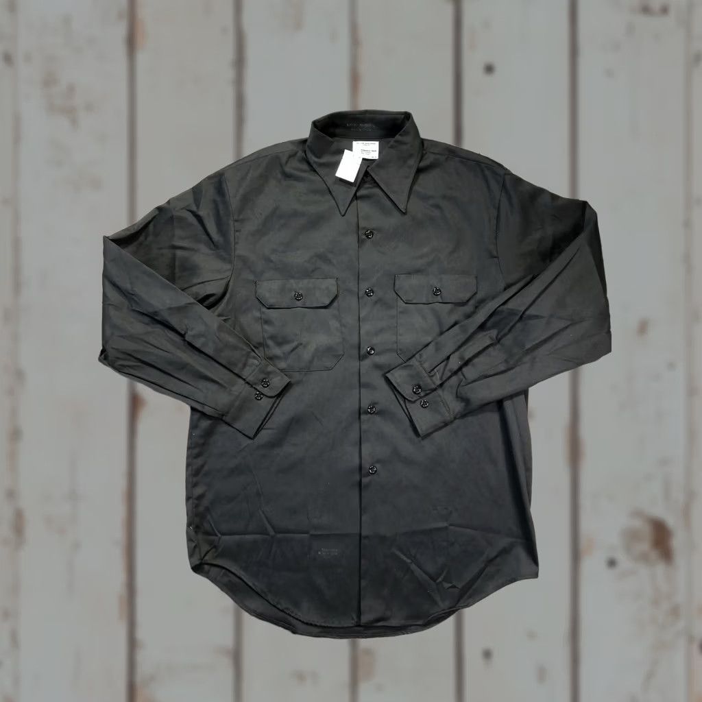 Vintage VINTAGE Big Mac Shirt Mens L Green Twill Long Sleeve Button Up Size US L / EU 52-54 / 3 - 1 Thumbnail