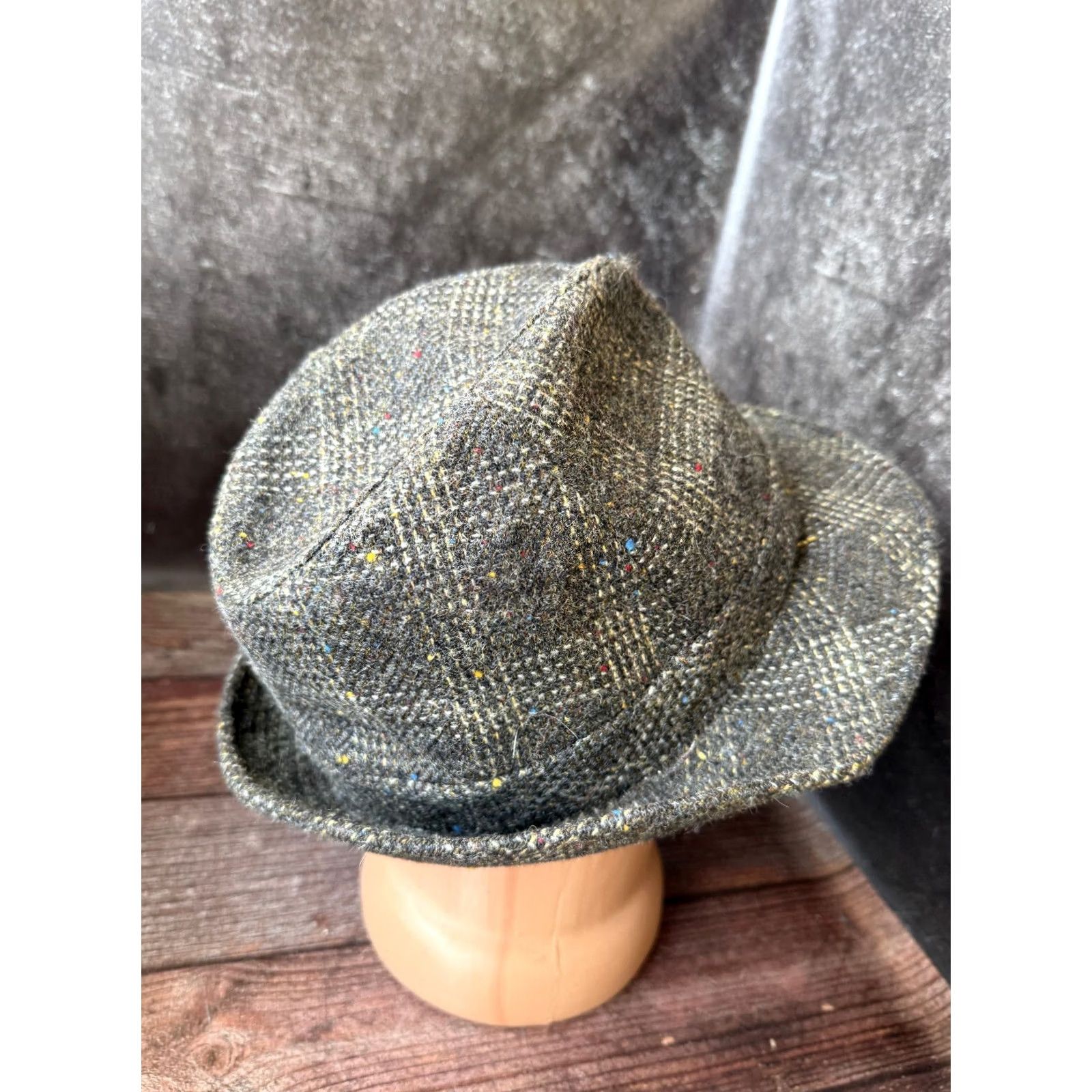 Vintage Vintage Chic Fedora Hat size 59cm Wool Size ONE SIZE - 4 Thumbnail