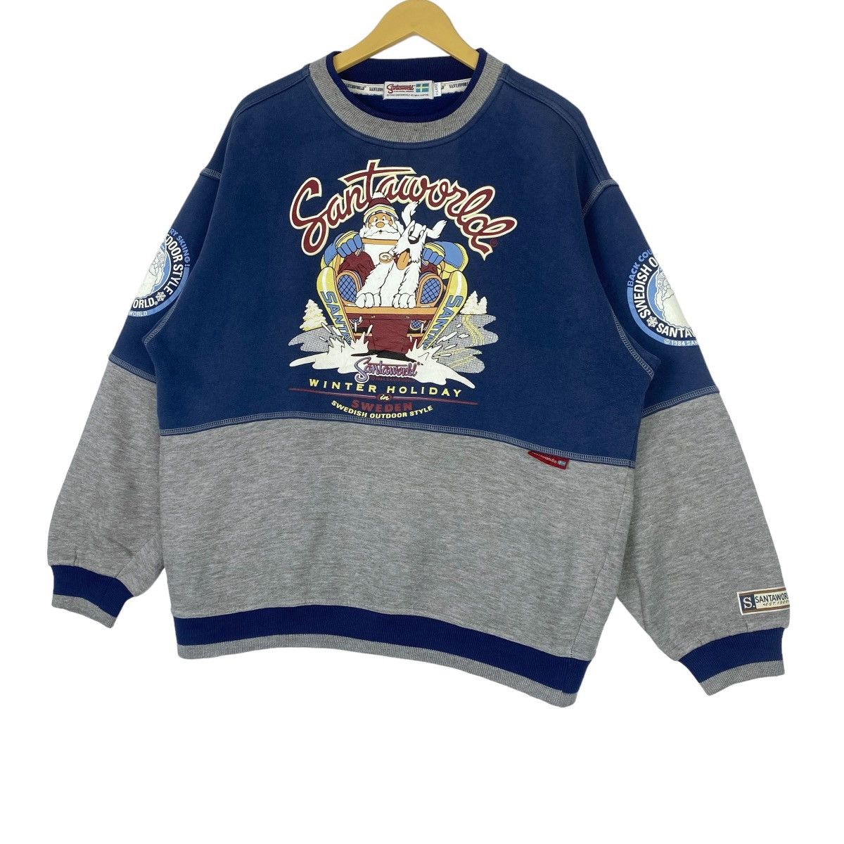 Designer × Vintage Santa World Sweden Sweatshirt Crewneck Pullover Jumper Size US XL / EU 56 / 4 - 3 Thumbnail