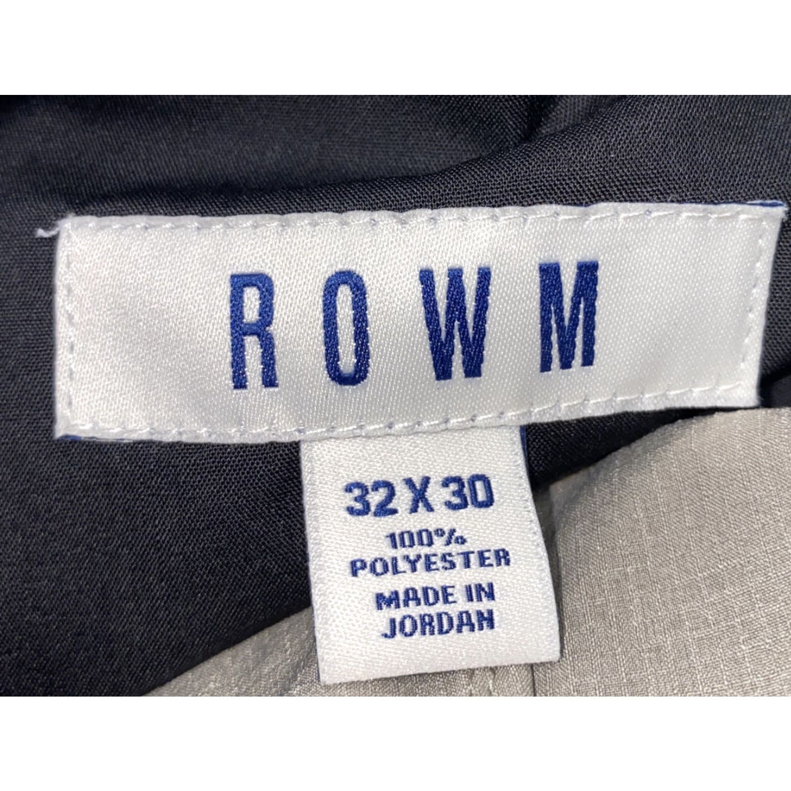 Vintage Rowm Golf Pants Mens Gray Polyester Zip Fly 32x30 Regular Inseam 30 Flat Front Casual Pants Size US 32 / EU 48 - 7 Thumbnail