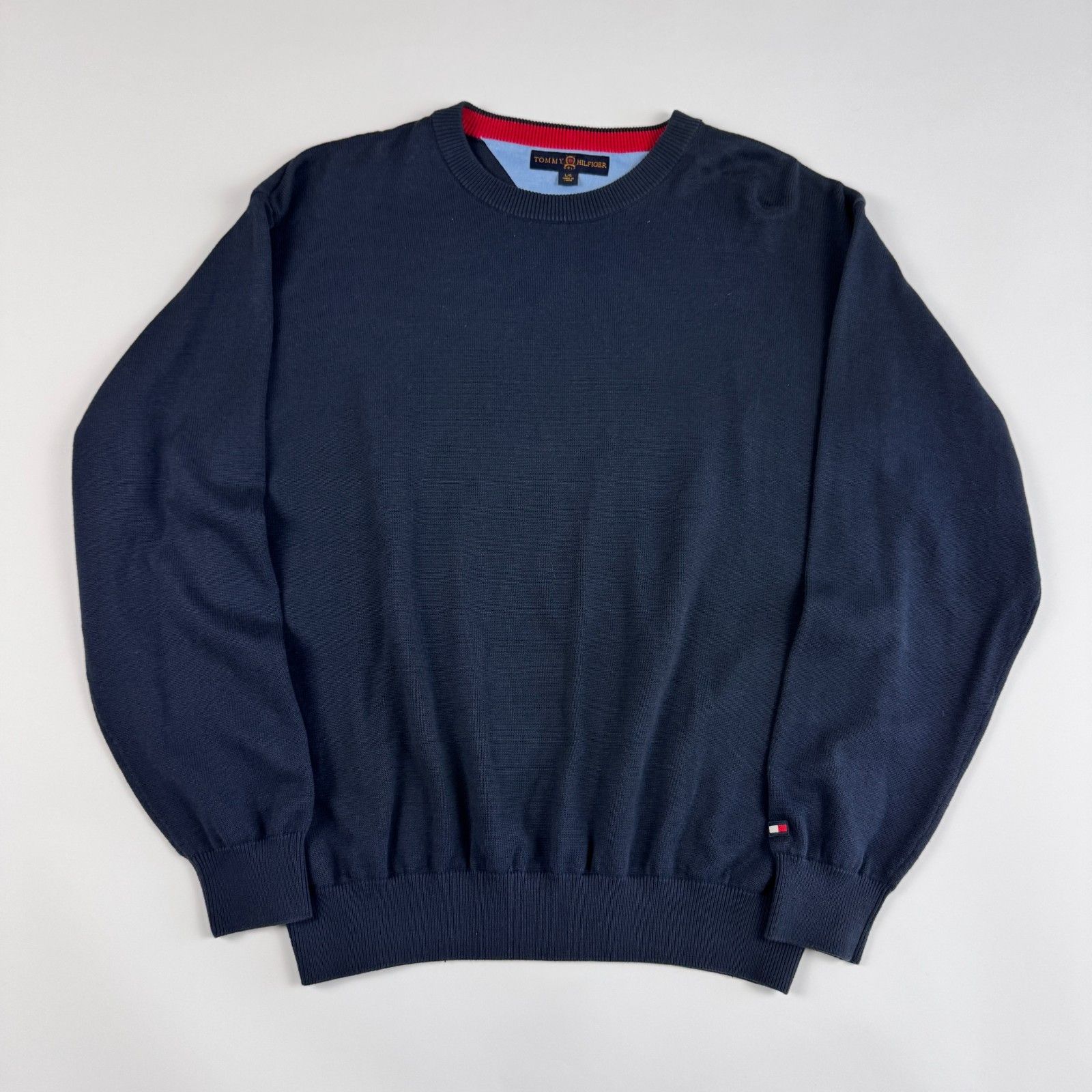 Tommy Hilfiger Tommy Hilfiger Golf Red Trim Crewneck Sweater Navy L Size US L / EU 52-54 / 3 - 1 Thumbnail