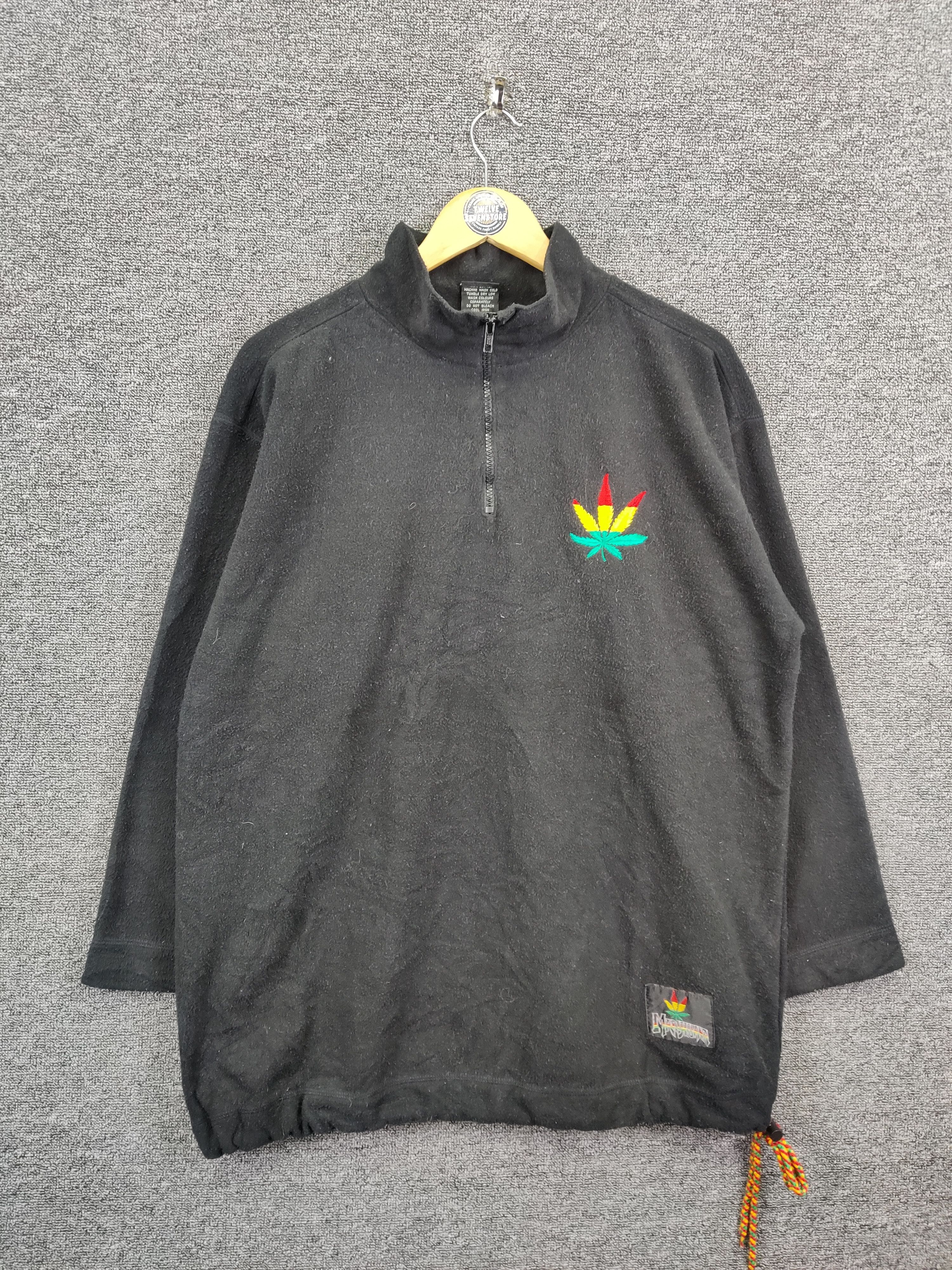 Bob Marley Bulk Marijuana Rasta/Dia Star Jamaica Fleece Jacket Size US L / EU 52-54 / 3 - 4 Thumbnail