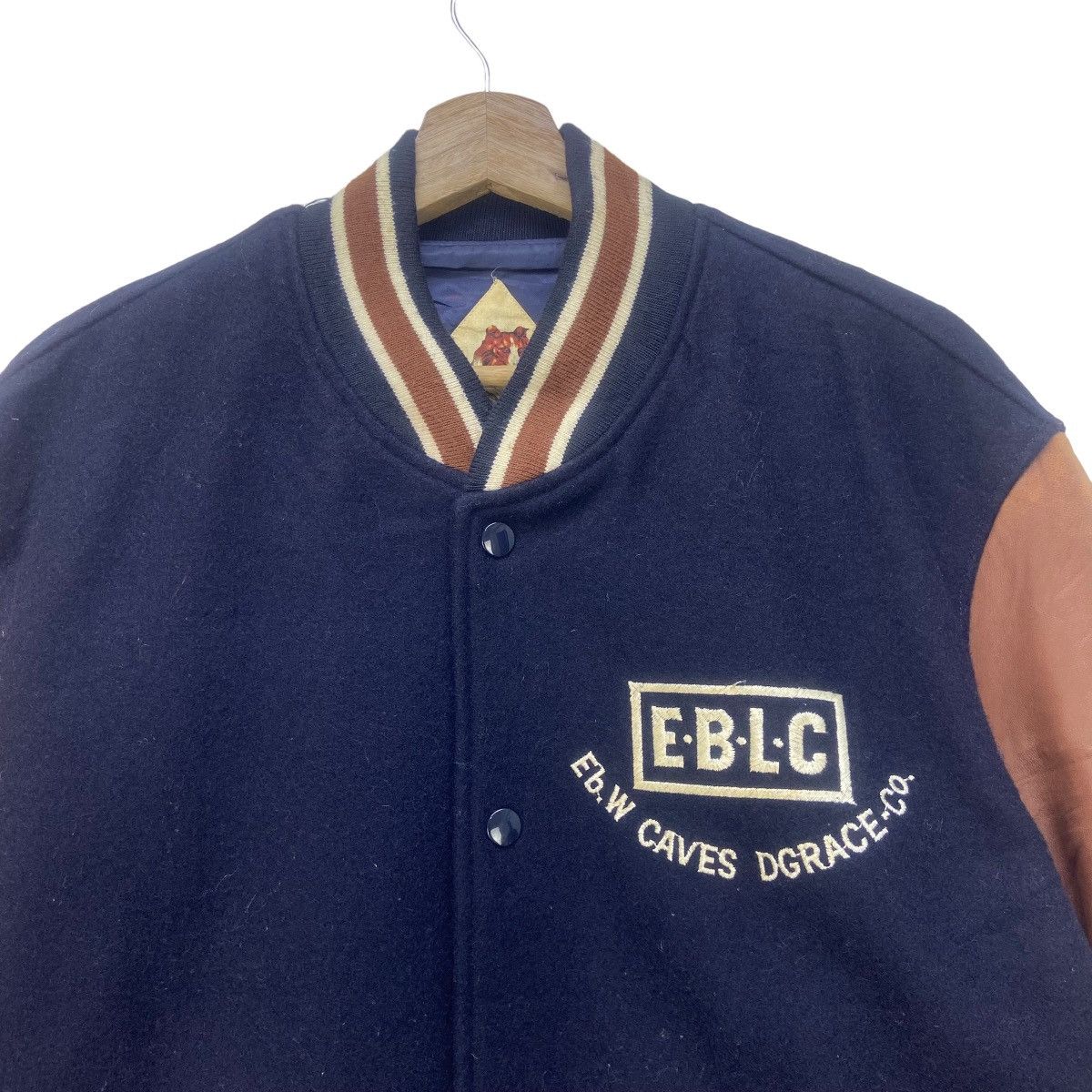 Japanese Brand × Vintage Vintage E B. N Caves D Grace Street Fashion Varsity Jacket Size US M / EU 48-50 / 2 - 4 Thumbnail