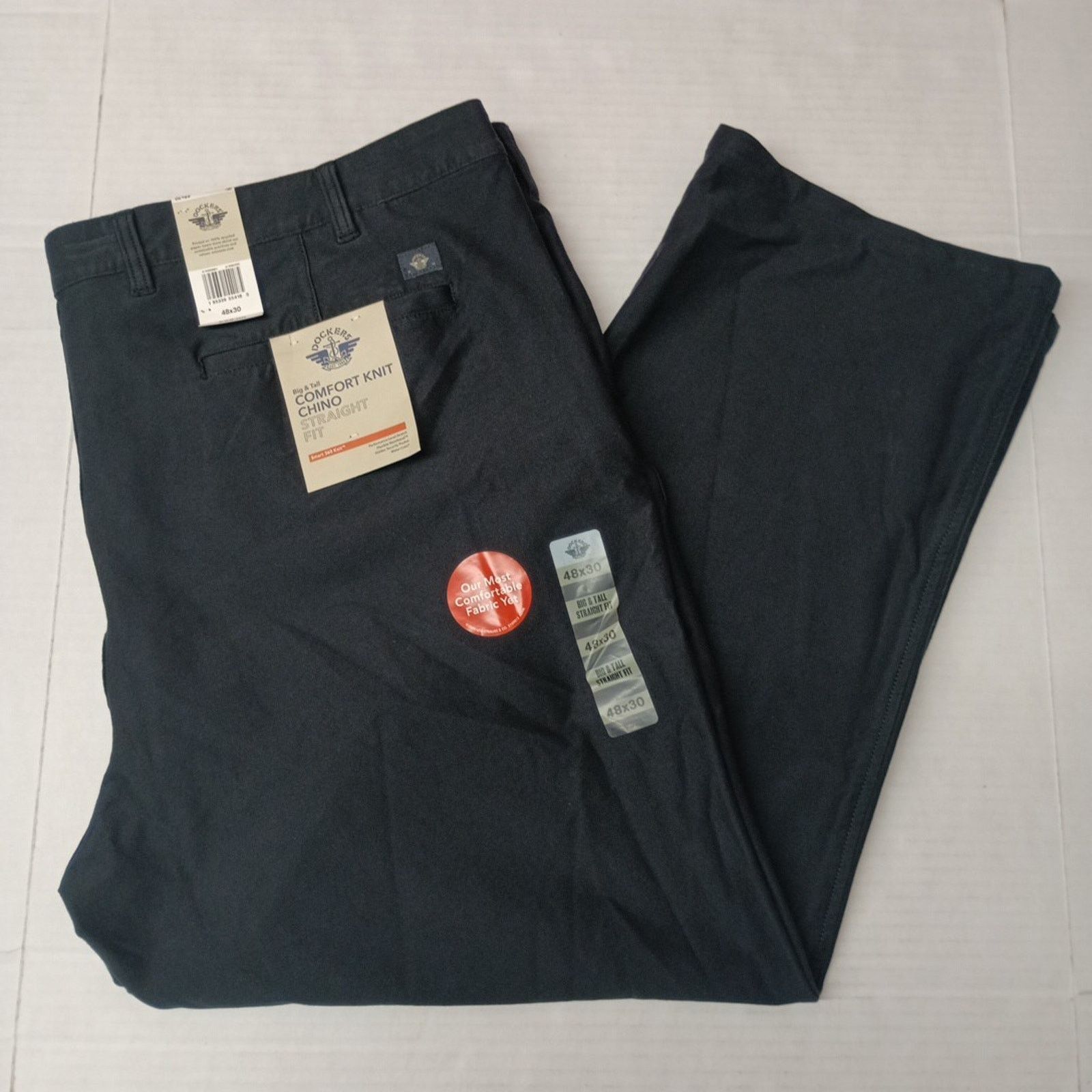 Dockers Dockers Comfort Knit Chino Pants Men's Size 48x30 Black Size US 44 / EU 60 - 1 Thumbnail