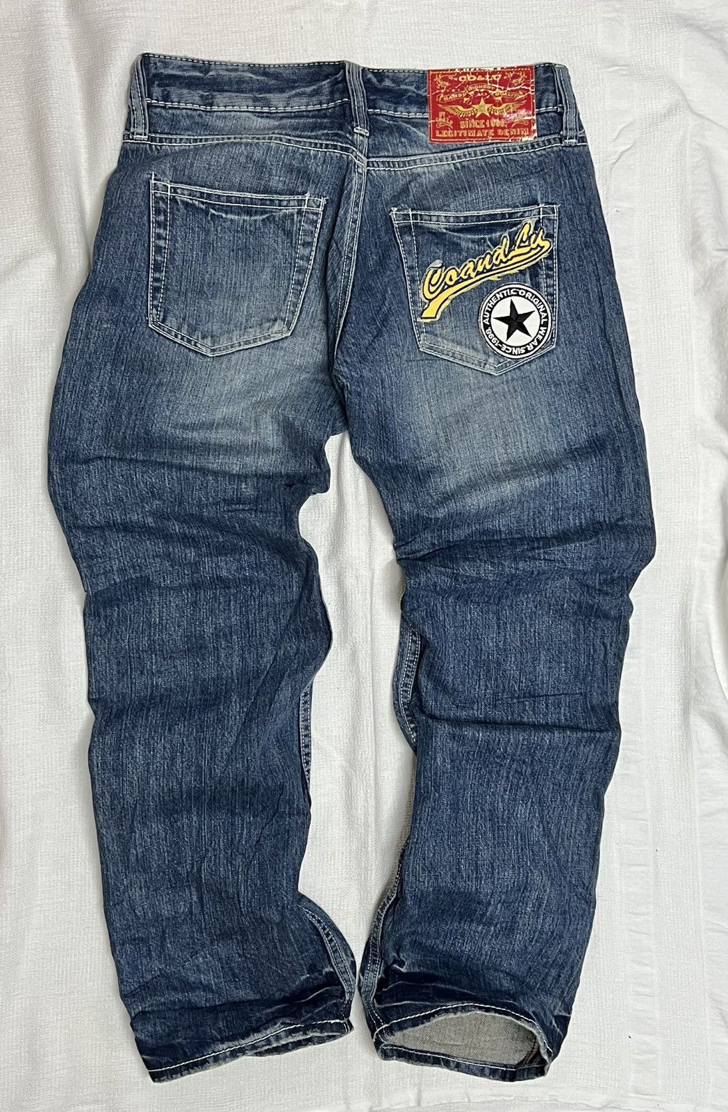 Other 🔥HOT DROPS🔥STREETWEAR PATCH DENIM PANTS RARE Size US 31 - 9 Thumbnail