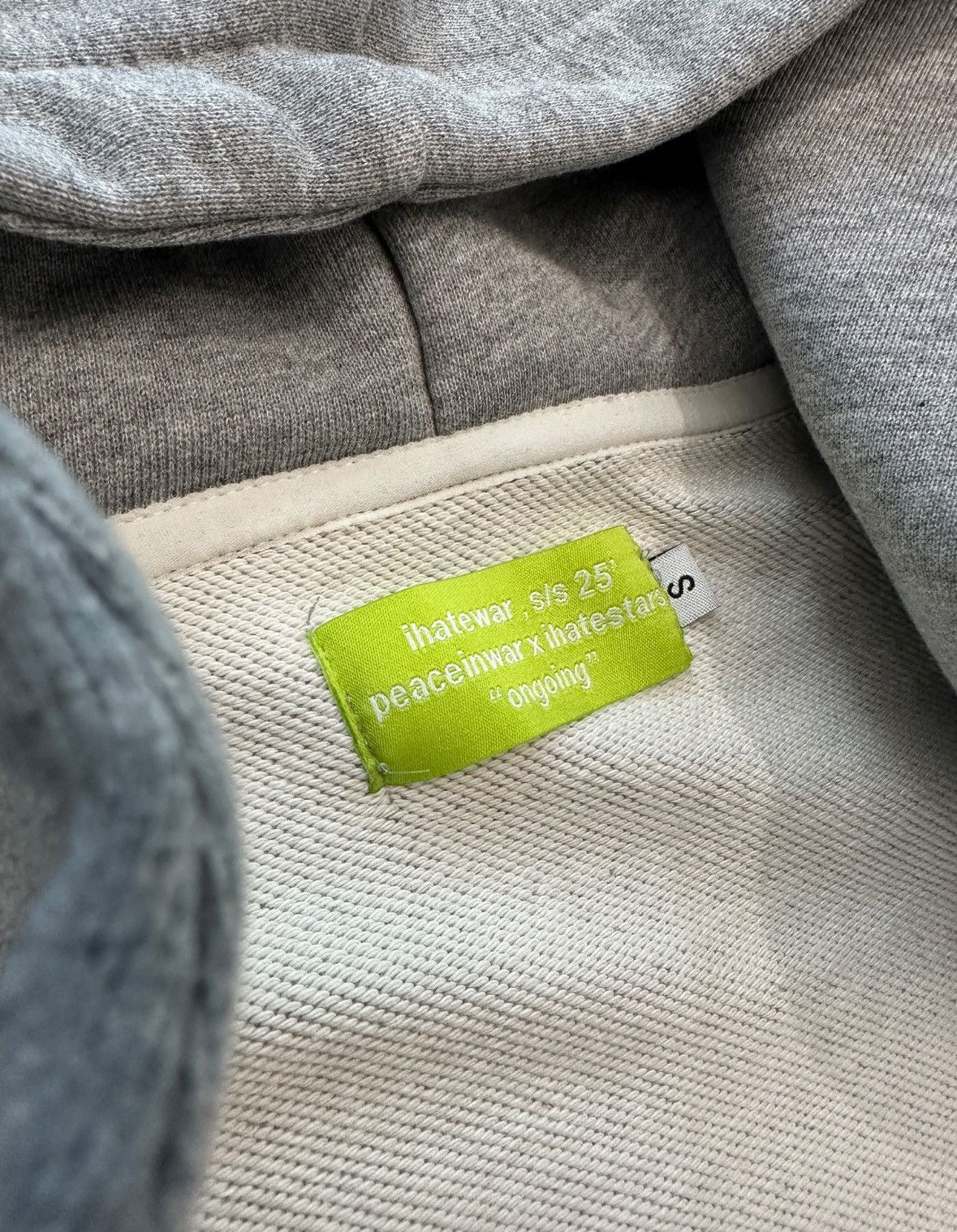 Other Peaceinwar gray hoodie zip up S Size US S / EU 44-46 / 1 - 4 Thumbnail