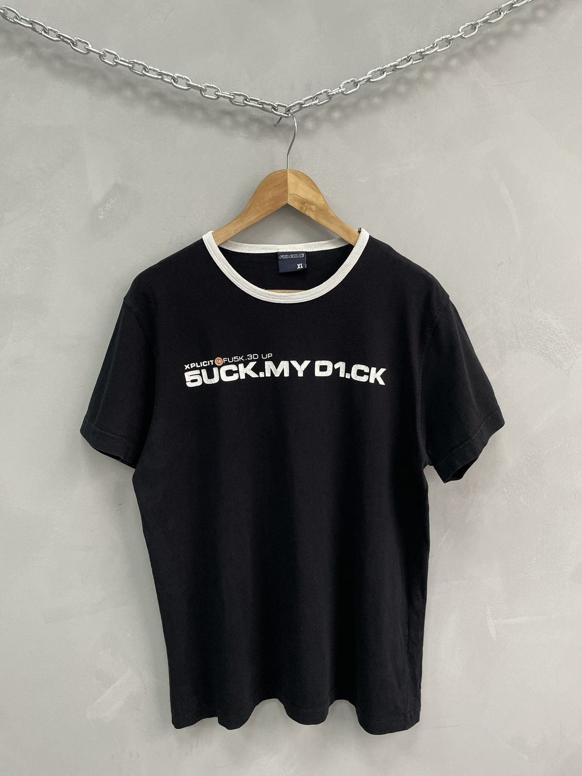 Designer Vintage Fishbone Suck My Dick Xplicit Layered Tee Sz XL Size US L / EU 52-54 / 3 - 1 Thumbnail