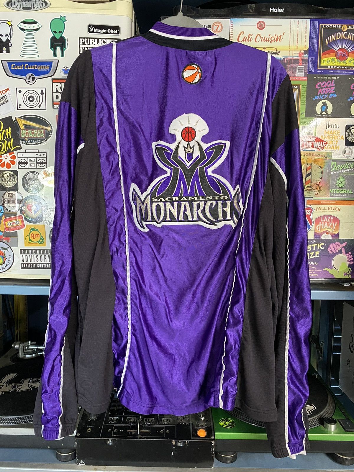 Image of Vintage 90's Sacramento Monarchs Champion Warm Up Jacket in Purple, Women's (Size XL)