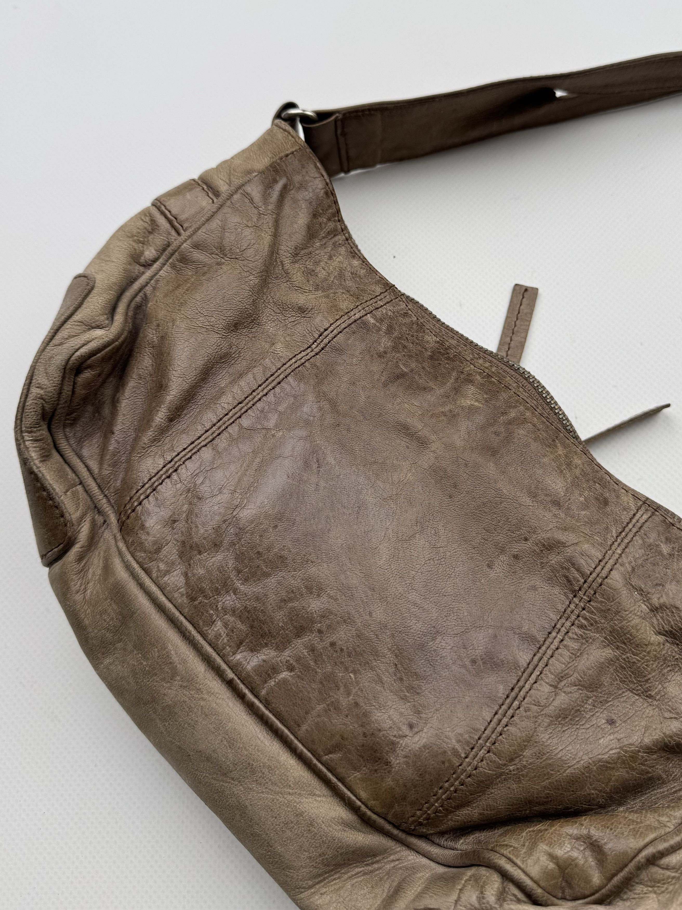 Vintage 90's Leather Multi-Pocket Bag C444(V4)E2 Size ONE SIZE - 5 Thumbnail