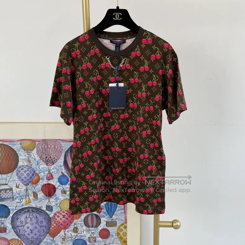 Louis Vuitton Louis Vuitton Takashi Murakami Co-branded Cherry T-Shirt Size US M / EU 48-50 / 2 - 1 Thumbnail