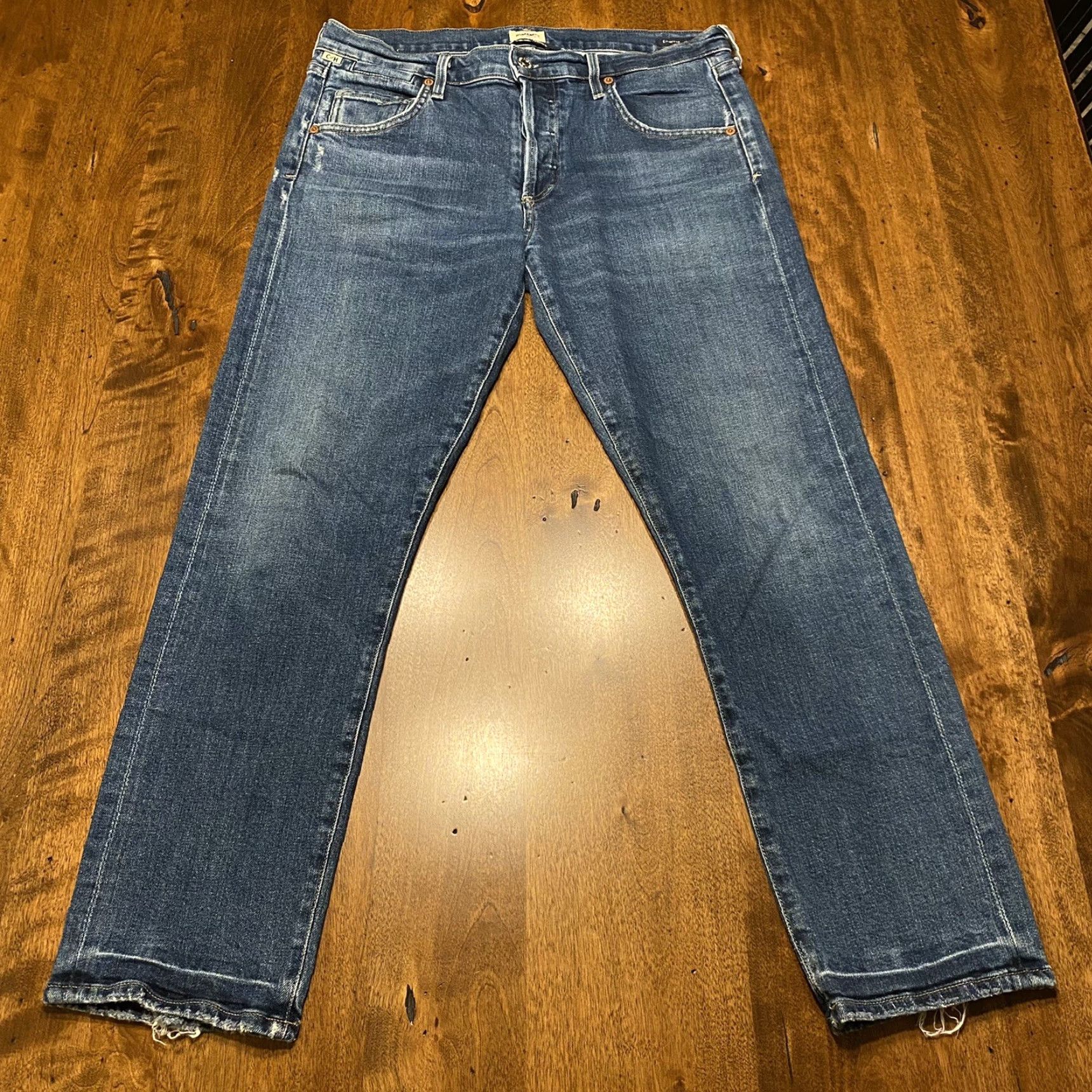 Citizens of Humanity Emerson Slim Boyfriend Womens 27 (31x27) Button Fly Jeans