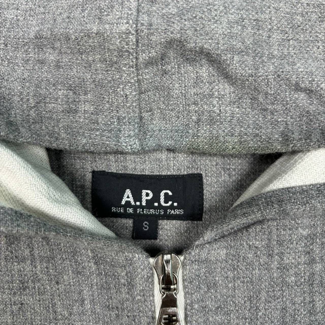 A.P.C. A.P.C. ETE 1999 Archive Wool Zip Hoodie Vintage M Grey Size US S / EU 44-46 / 1 - 5 Thumbnail