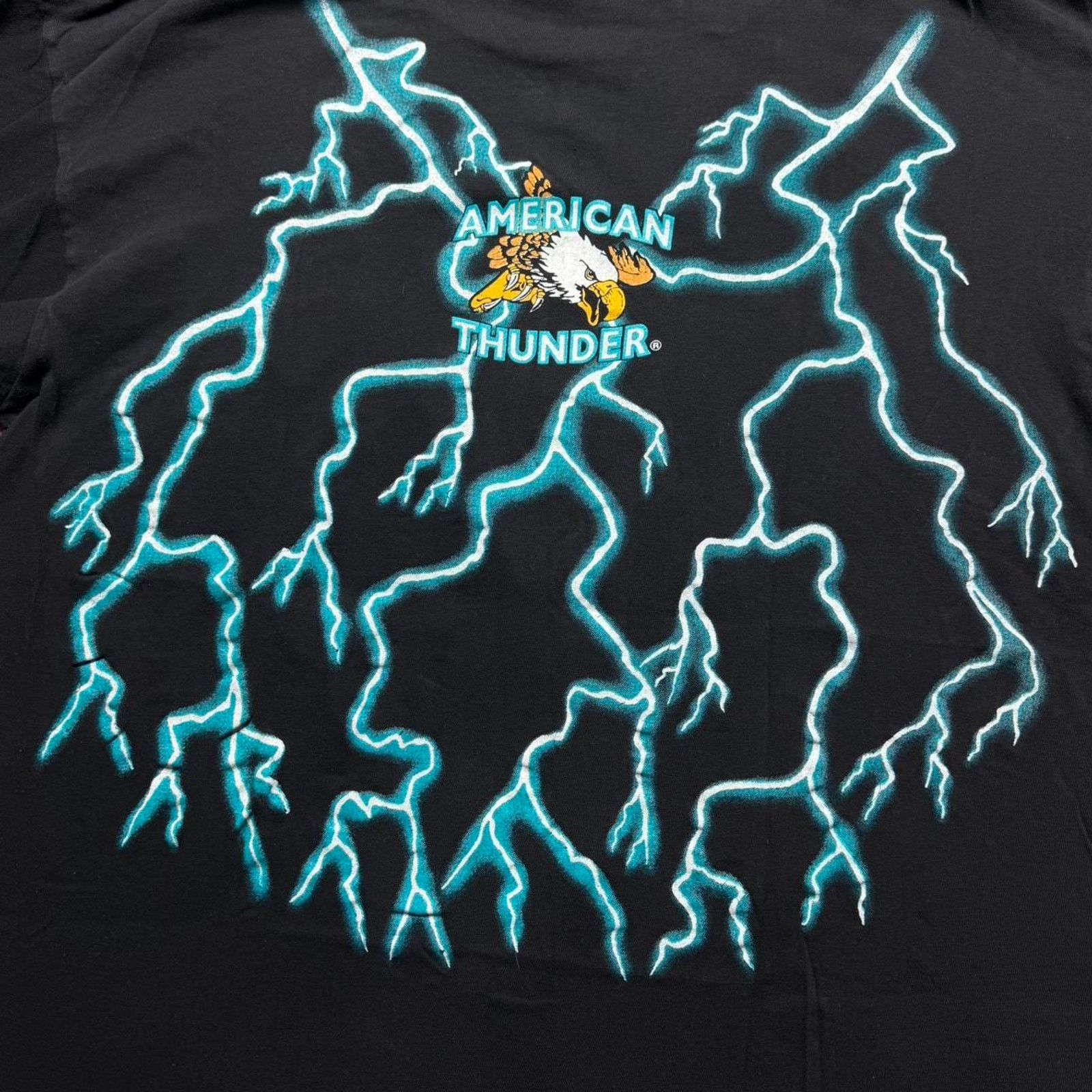 Vintage Vtg 90’s American Thunder Cherokee Indian Lightning T-shirt Size US XXL / EU 58 / 5 - 7 Thumbnail