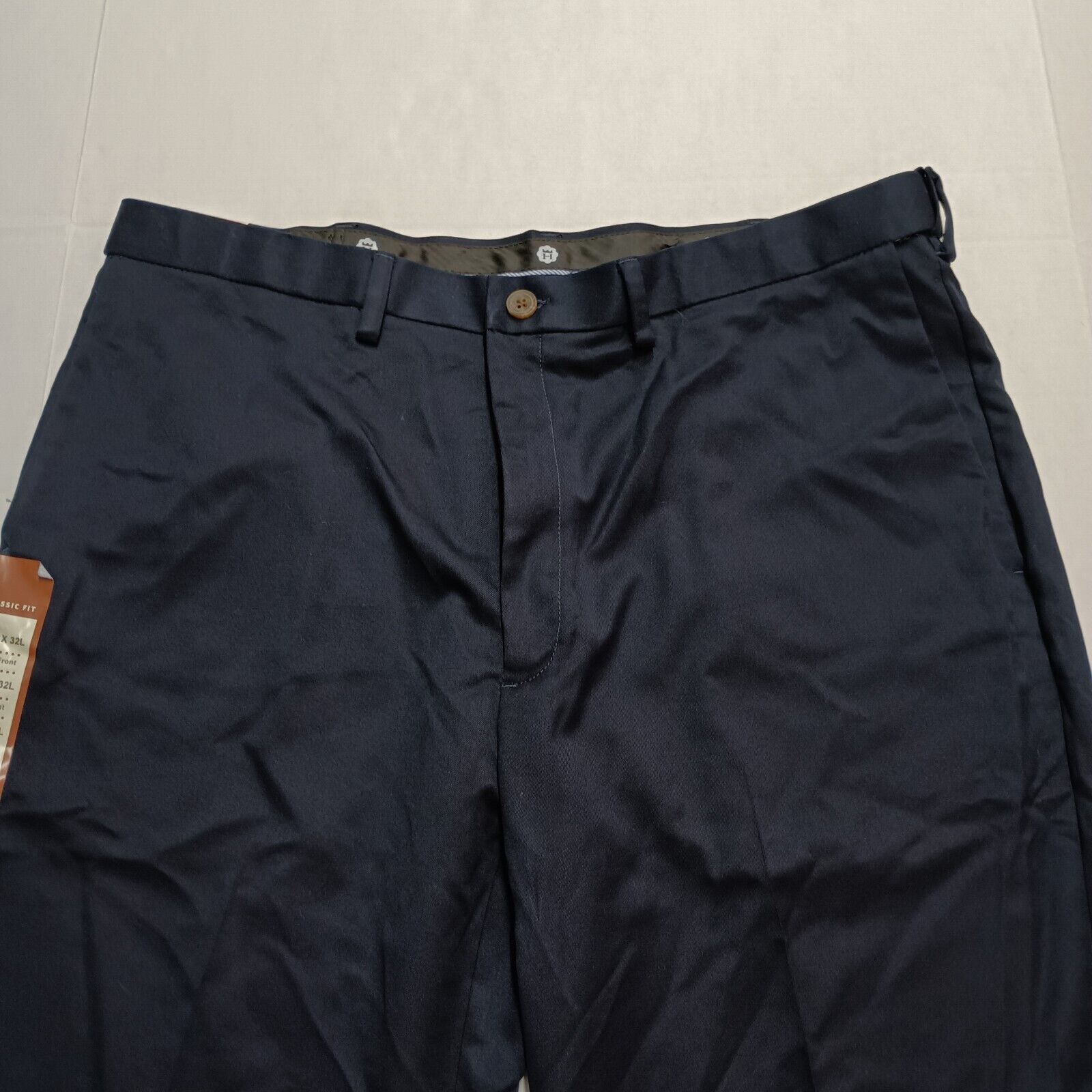 Haggar HAGGAR Cool 18 Classic Fit Men's NAVY Slacks Pants 40x32 NWT Size US 40 / EU 56 - 4 Thumbnail