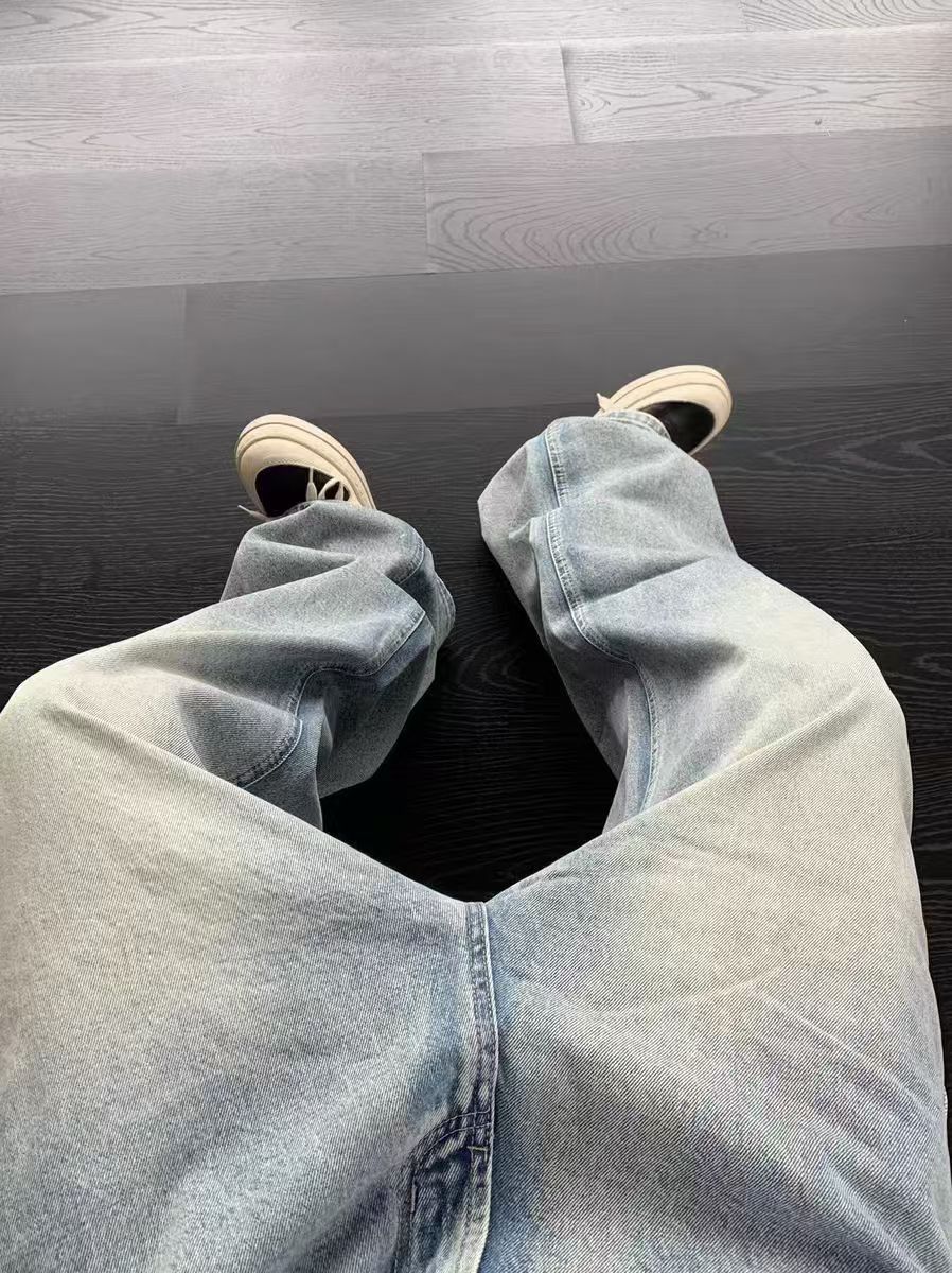 Japanese Brand × Jean High street minimalist baggy wide leg jeans Size US 31 - 2 Thumbnail
