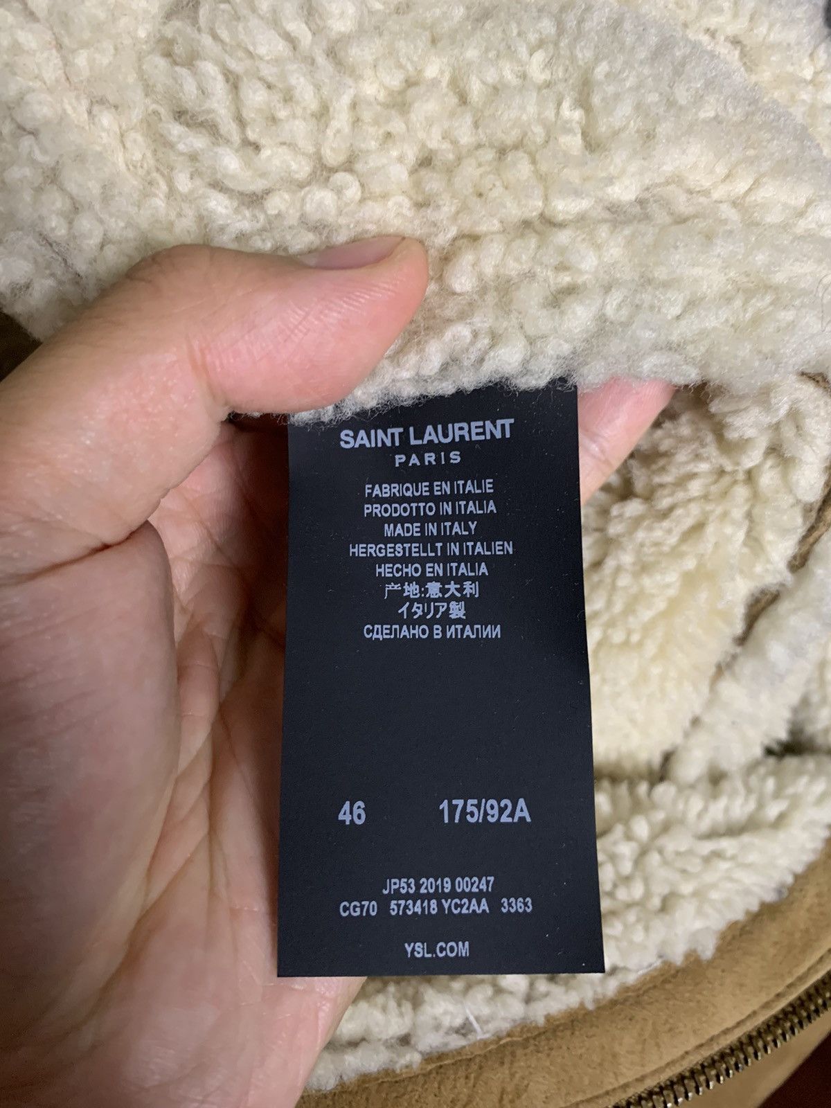 Saint Laurent Paris Saint Laurent 2019FW Tabacco Suede Shearling coat Size US S / EU 44-46 / 1 - 6 Thumbnail